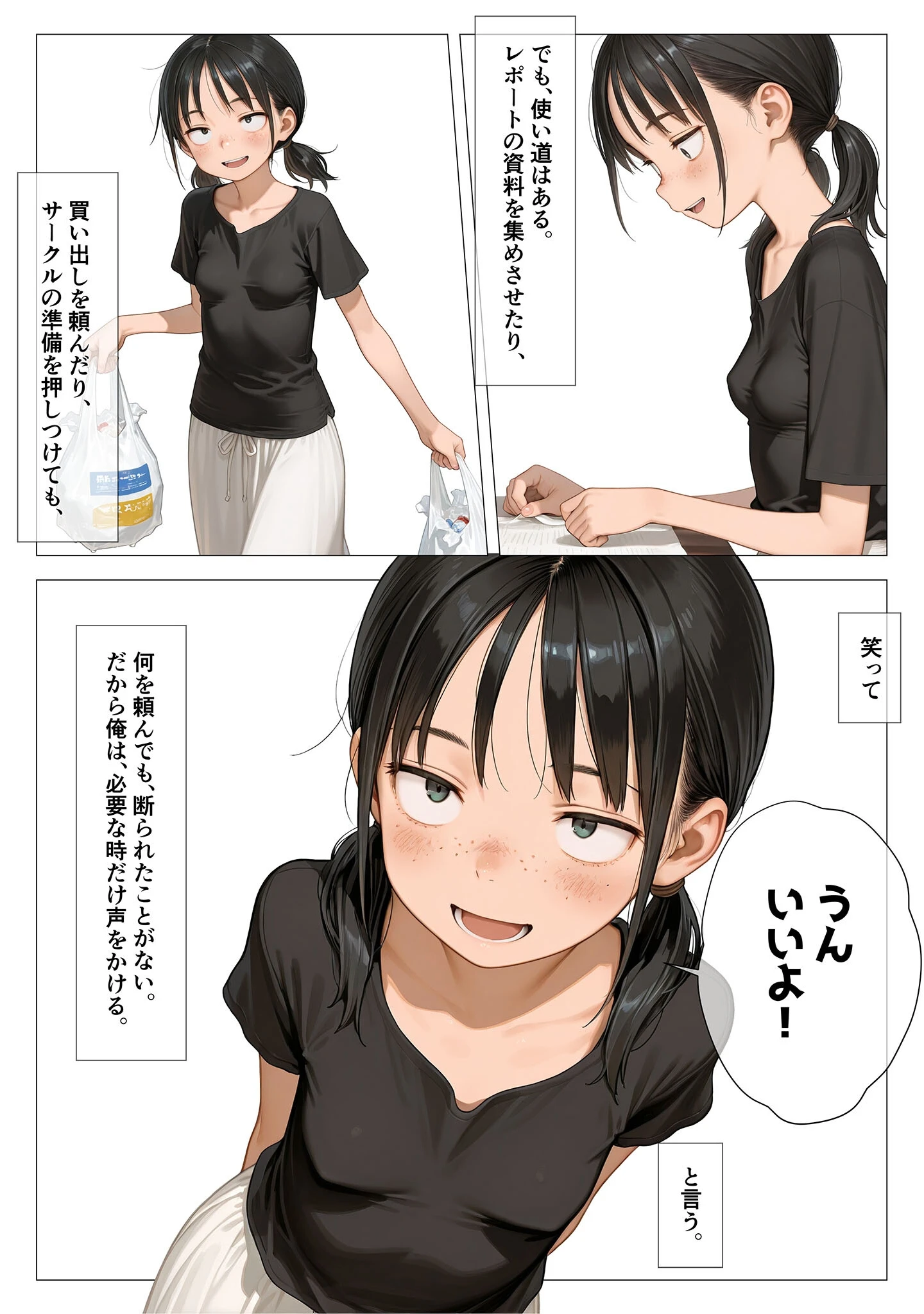 「ちいぶす-おっぱい小さくてブスだけどいつでもヤレる幼馴染-電子書籍特装版 モザイク版」（kz） 試し読み 4ページ目