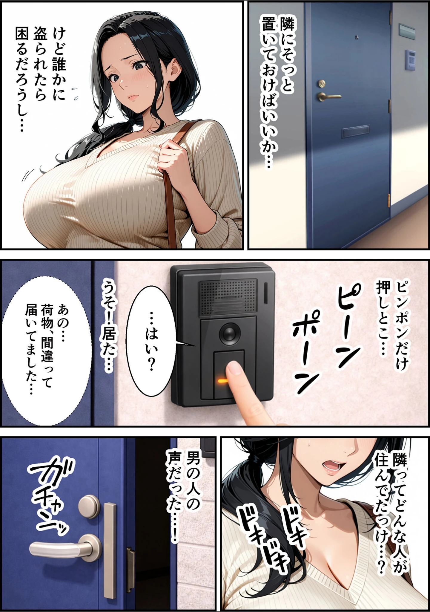 「ドスケベ黒乳首の専業主婦38歳が隣に住む大学生に中●しされセフレ堕ち モザイク版」（かわいいイチゴ1000％） 試し読み 3ページ目