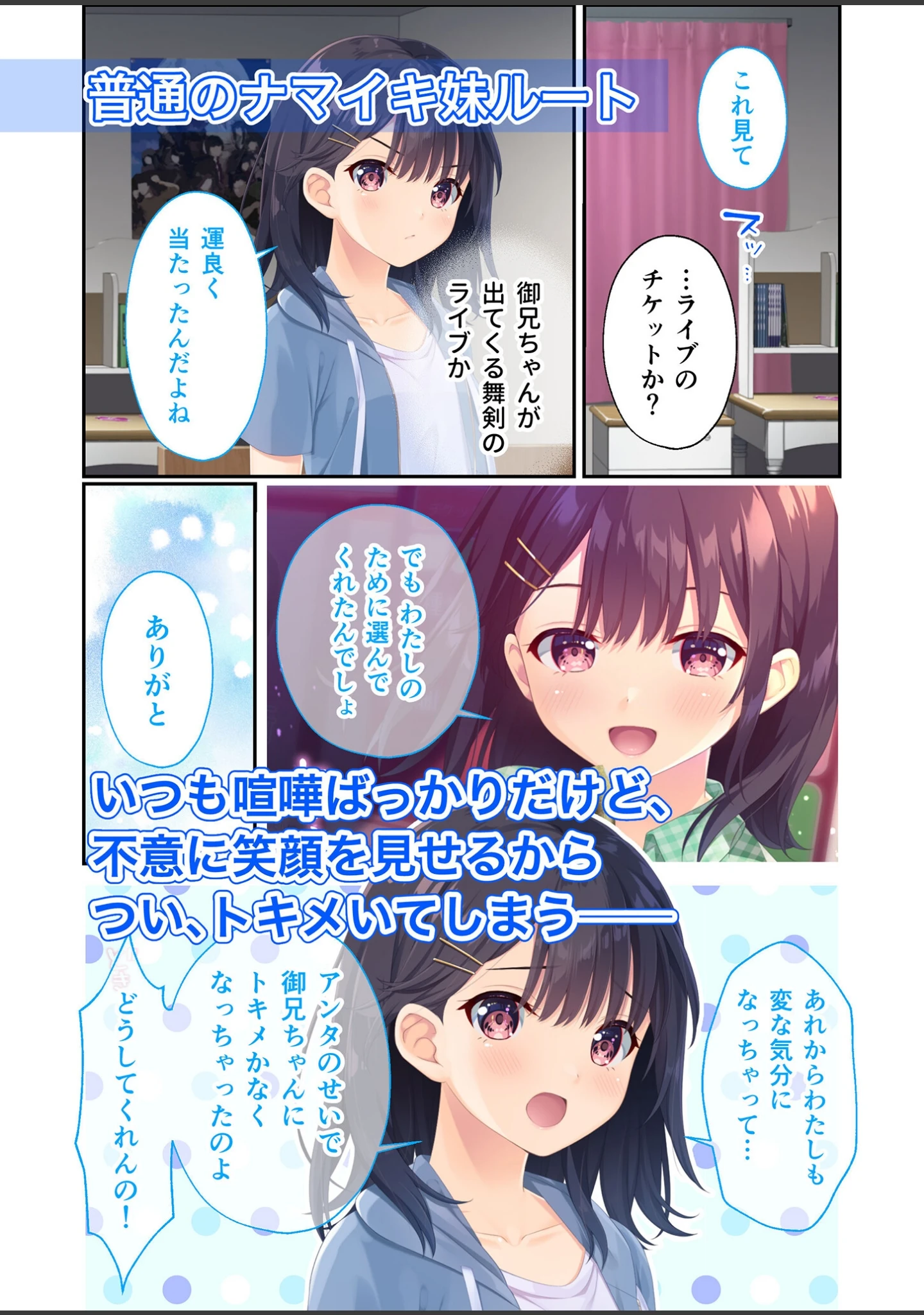 「ガマンができない童貞アニキとスナオになれない反抗妹 〜全部見せちゃえ！ Hな義妹よくばりパック〜 モザイク版」（CeRev） 試し読み 4ページ目