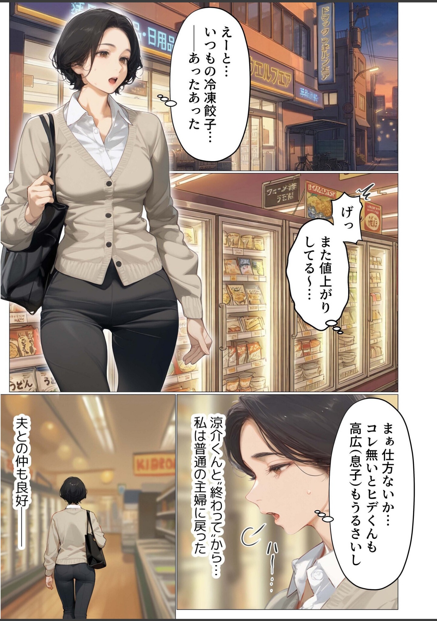 バ先のパート主婦（41）を家に連れ込んだら10年ぶりの汗だく本気セックスした話（単話） サンプル 3