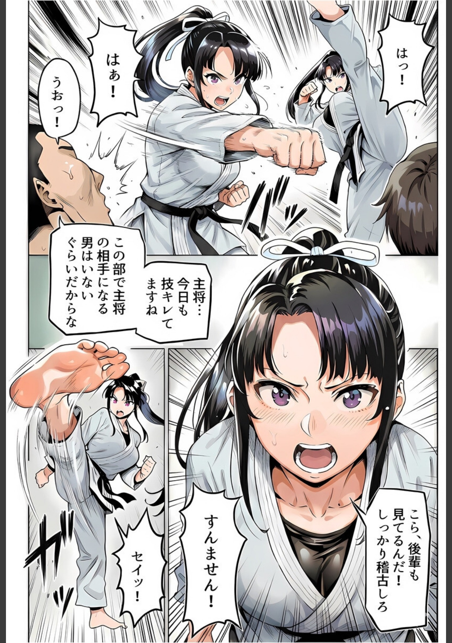 ボクが好きな空手部の先輩が、クズ男に敗北してNTR快楽セックスされる話（単話） サンプル 4