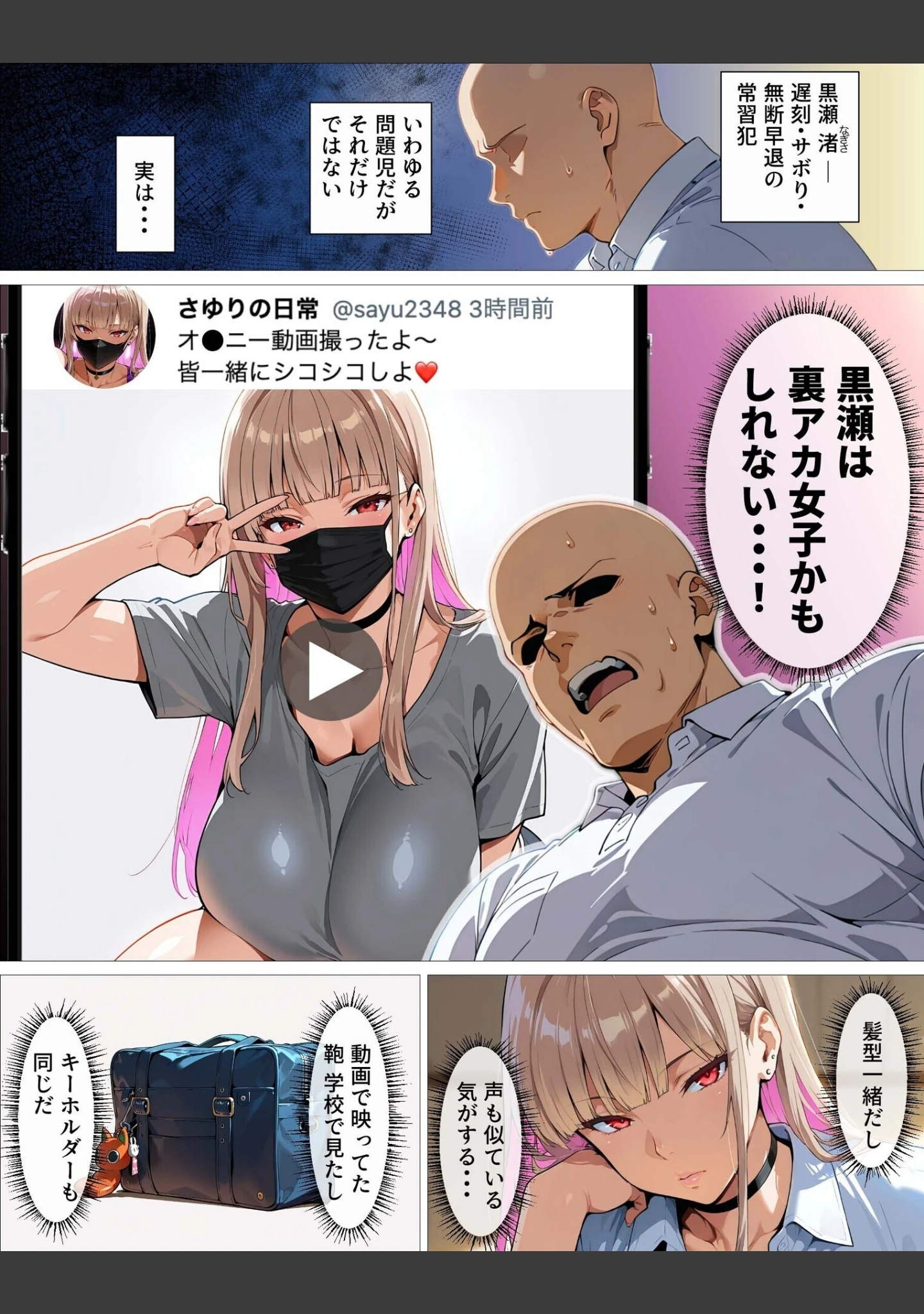 「教え子ギャルの裏アカを見つけた話〜竿役契約から始まるガチ恋堕ちSEX〜≪電子単行本≫」（okita） 試し読み 7ページ目