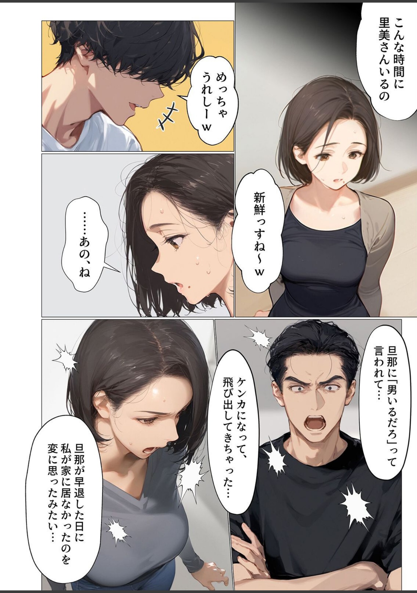 バ先のパート主婦（アラフォー・子持ち）旦那も知らない変態SEXで寝取り開発（単話） サンプル 4