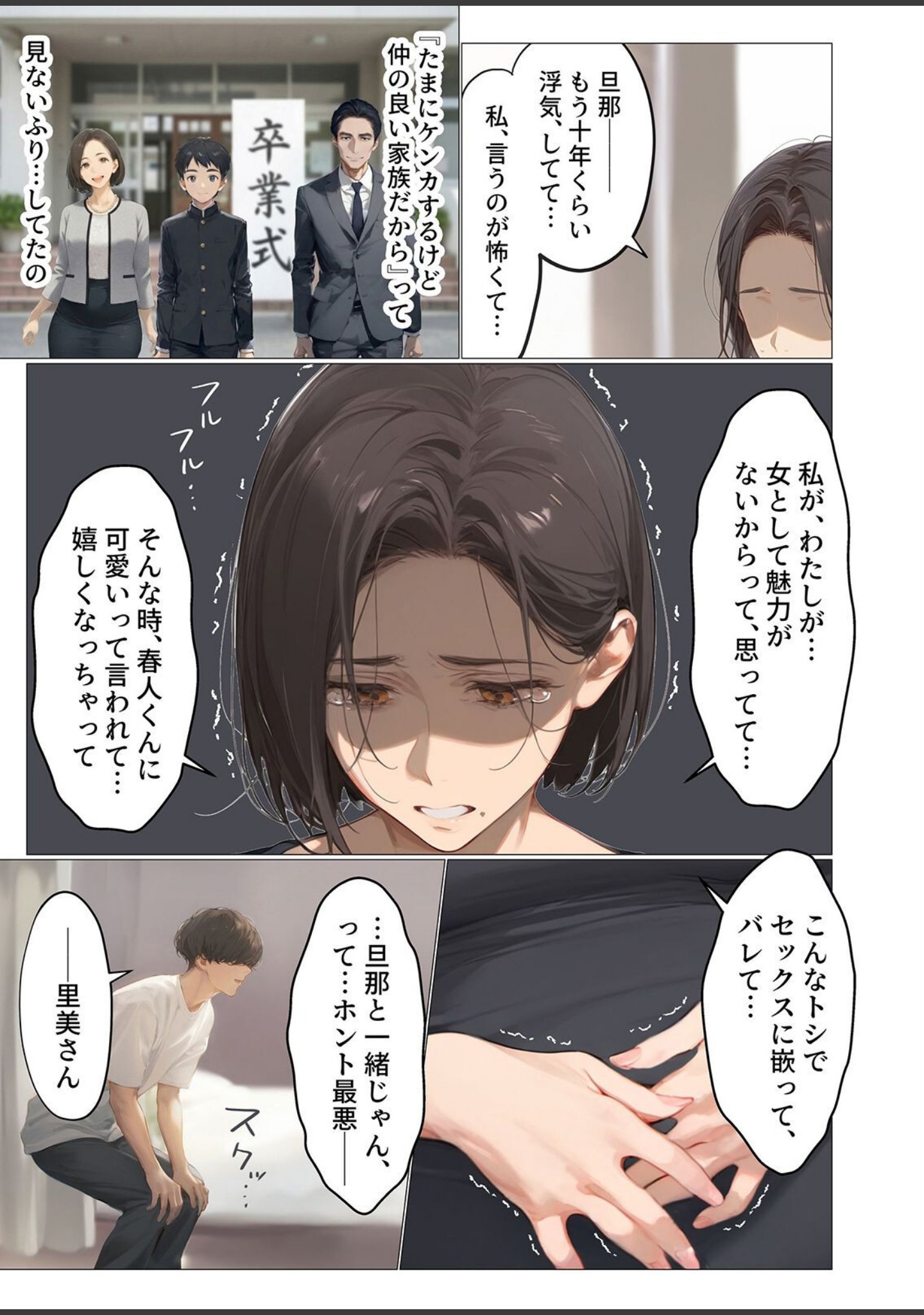 バ先のパート主婦（アラフォー・子持ち）旦那も知らない変態SEXで寝取り開発（単話） サンプル 5