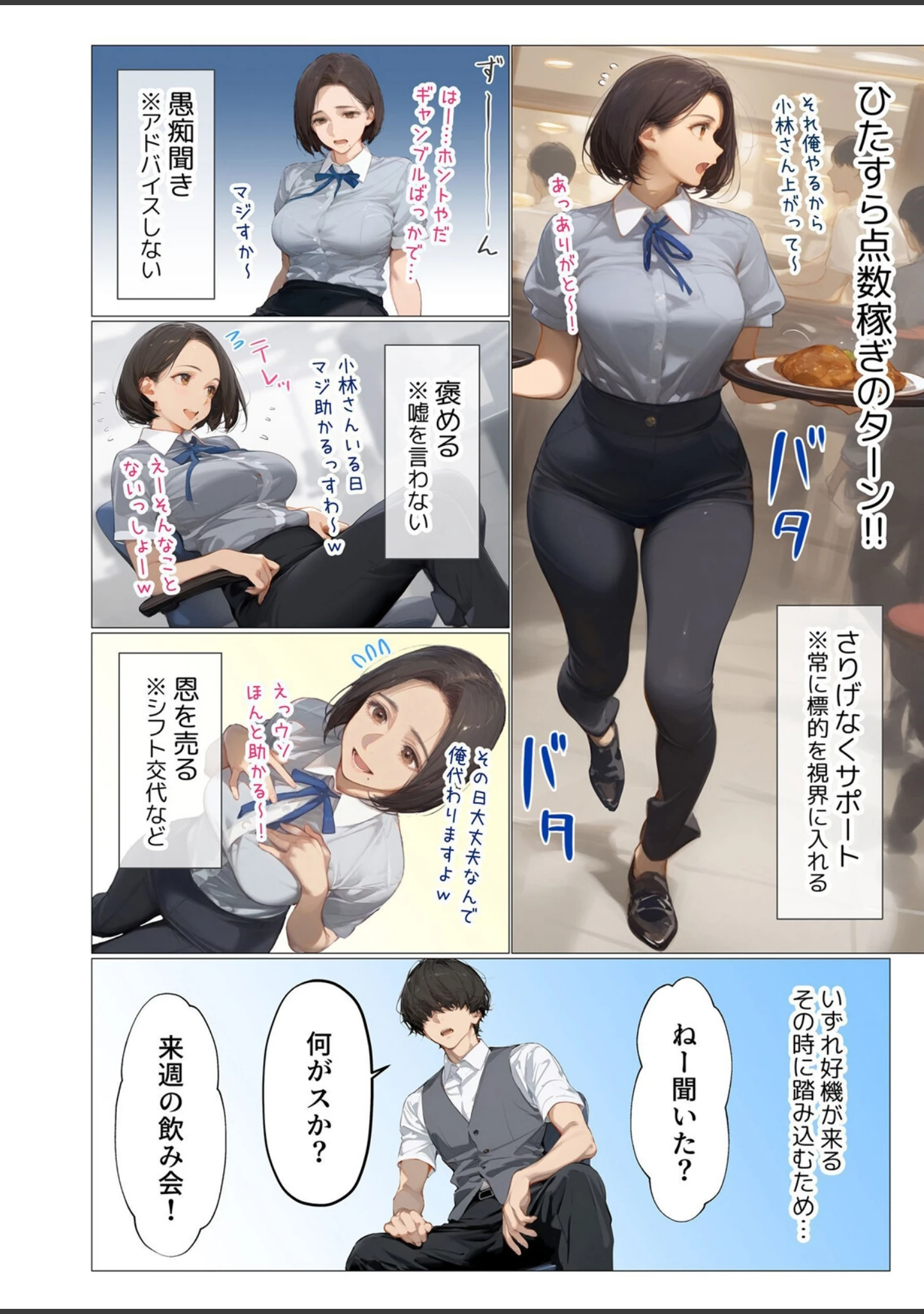 「バ先のパート主婦（アラフォー・子持ち）旦那も知らない変態SEXで寝取り開発【デジタル特装版】【FANZA限定版】」（mamaya） 試し読み 6ページ目