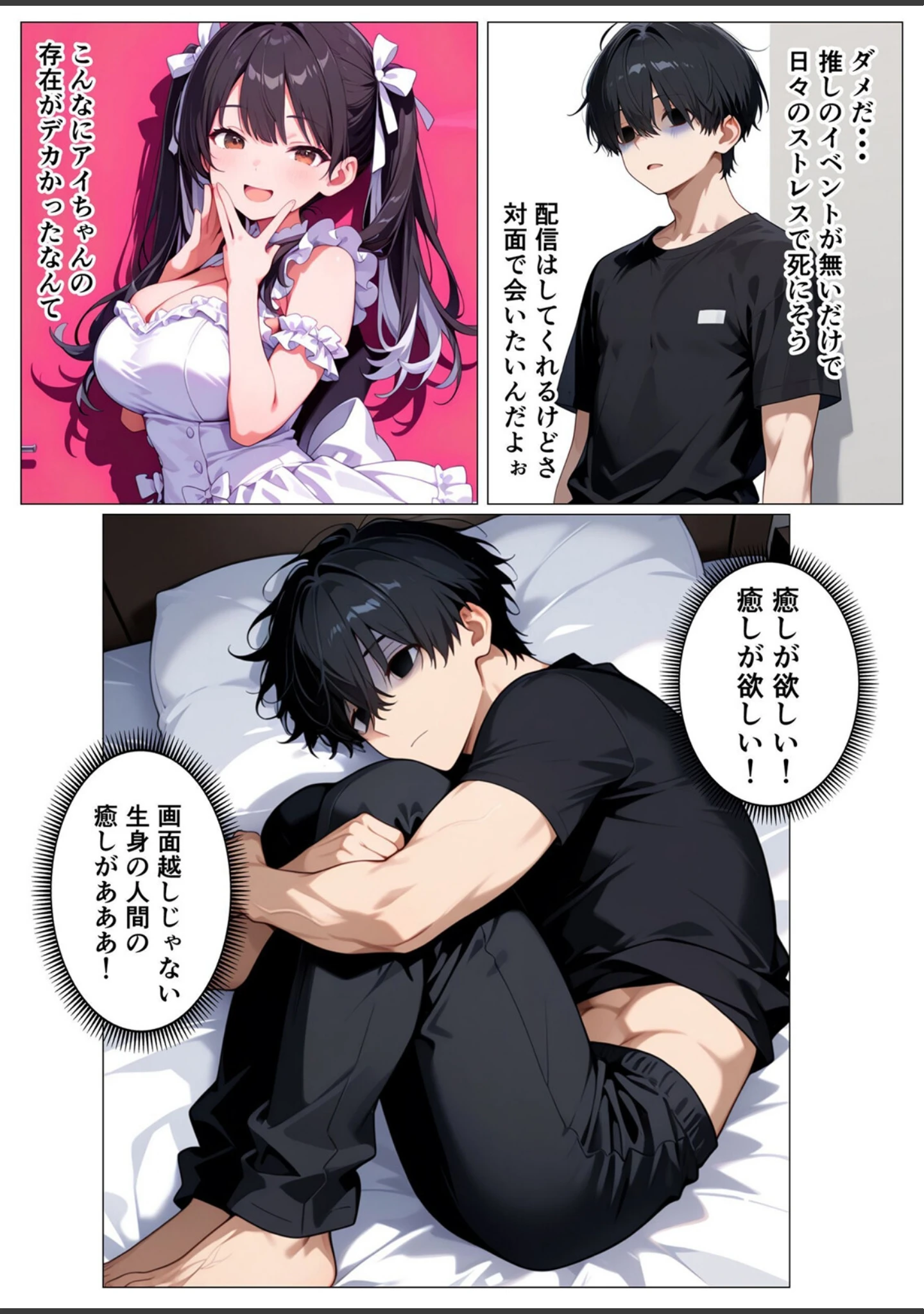 「推しのアイドルがデリヘル嬢になって俺にメス堕ちしました 1」（かのん絵師） 試し読み 8ページ目