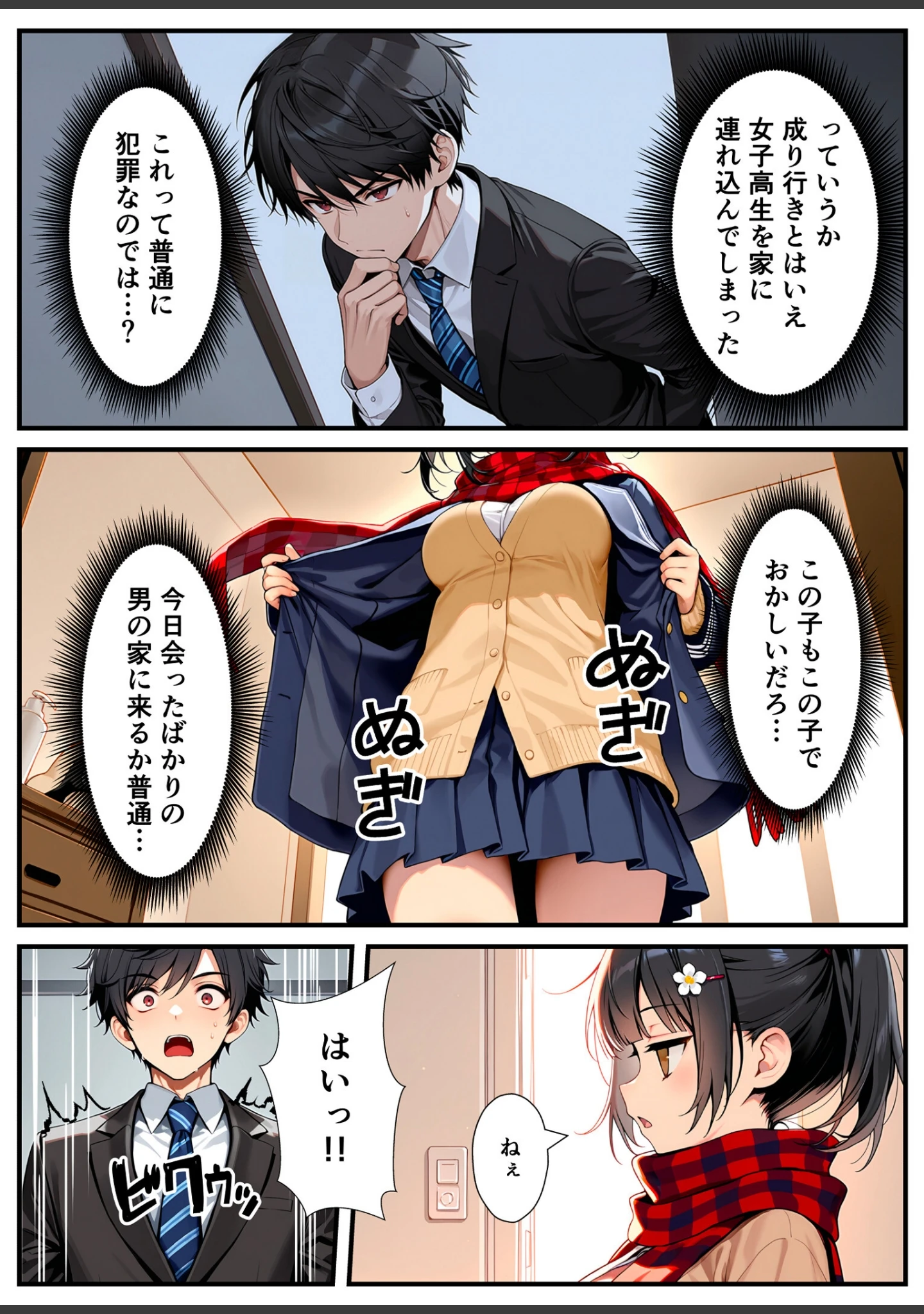 「セックスが嫌いなジト目TS家出少女が一晩でメス堕ちする話【モザイク版】」（悪魔ほろほろ） 試し読み 11ページ目
