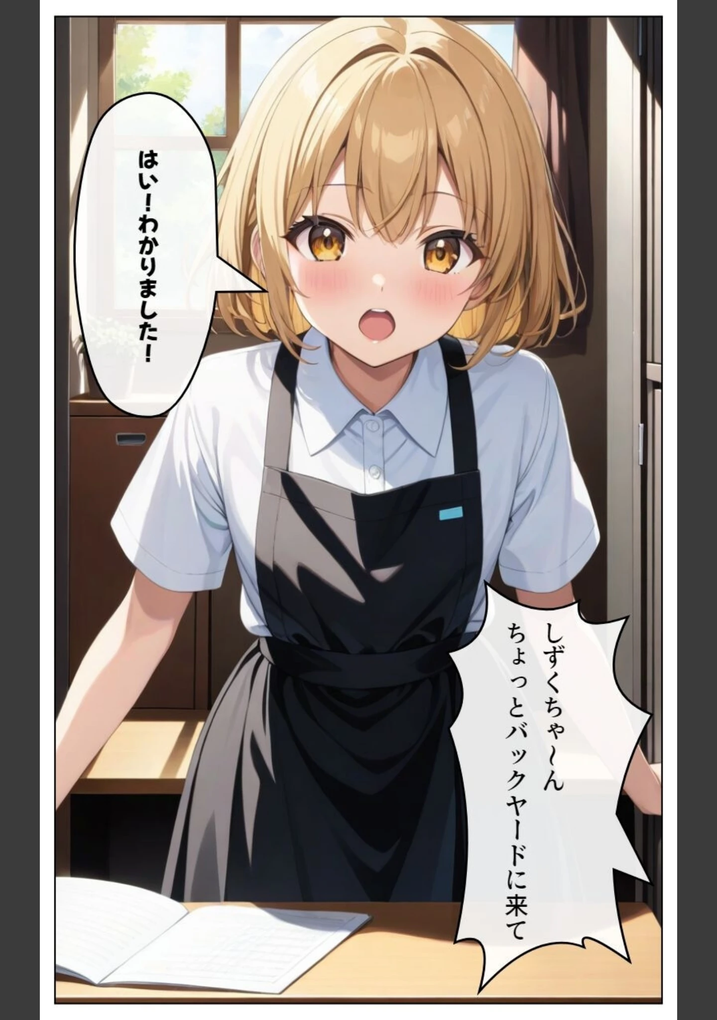 「くそキモ店長に弱みを握られ犯●れまっくた金髪ロリJK【モザイク版】」（憧れ委員会） 試し読み 4ページ目