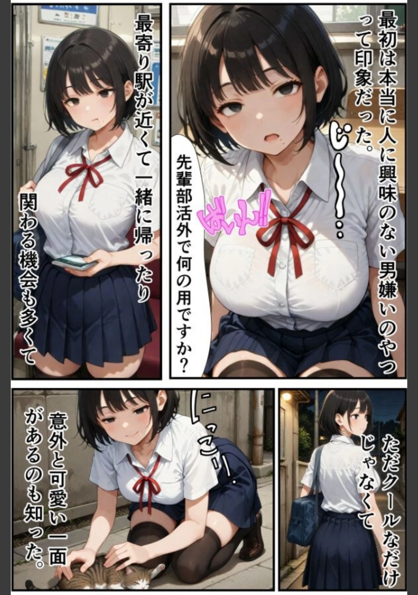 「俺「だけ」の事が大大大好きなクーデレ後輩（単話）」（ちんたらすこう） 試し読み 6ページ目