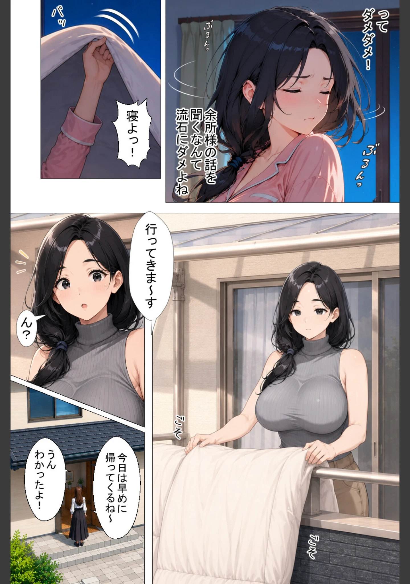 「隣の新婚夫を淫乱人妻が寝取って種付けプレスされる話【棒消し修正版】」（ヒロインファクトリー） 試し読み 11ページ目