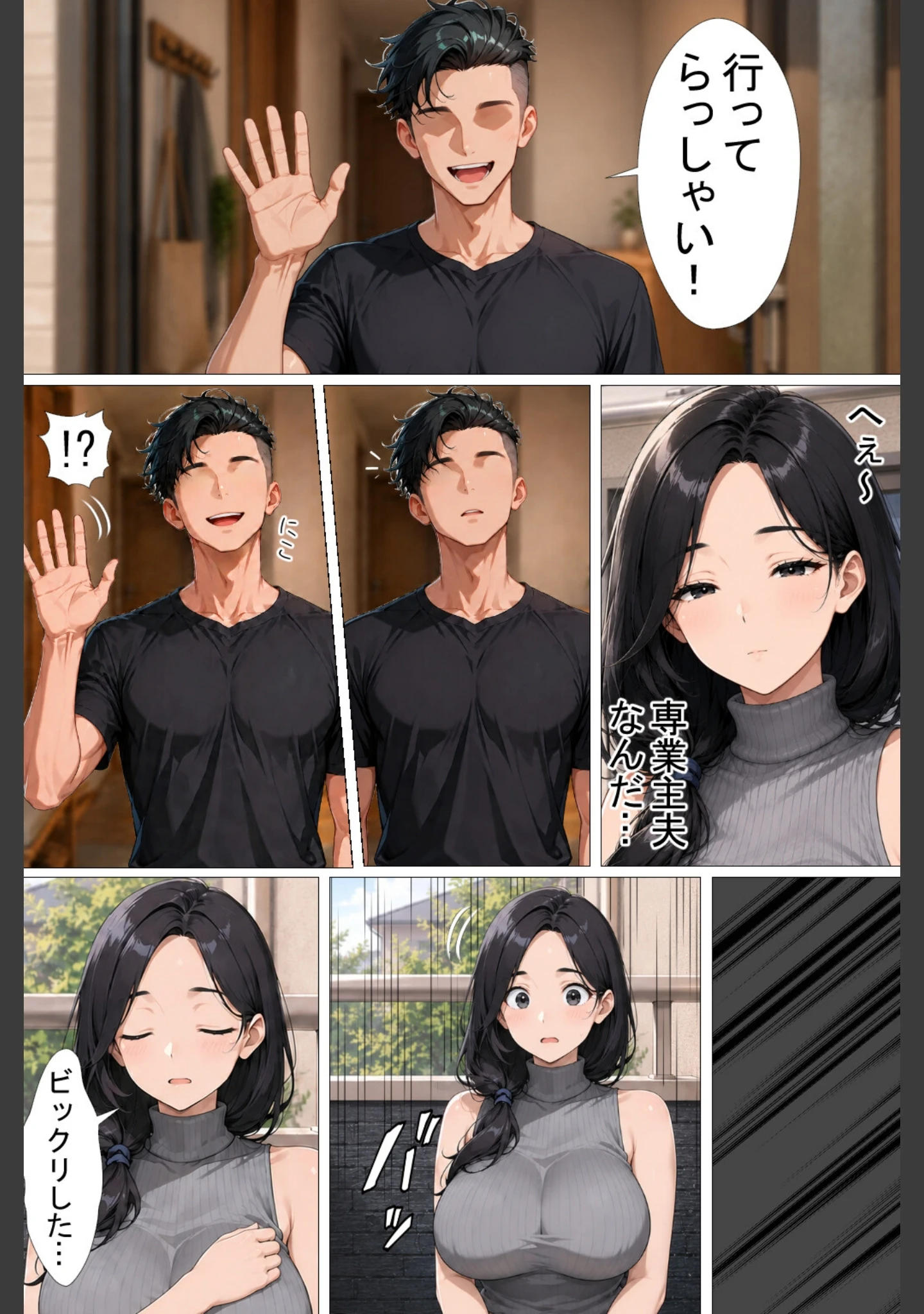 「隣の新婚夫を淫乱人妻が寝取って種付けプレスされる話【棒消し修正版】」（ヒロインファクトリー） 試し読み 12ページ目