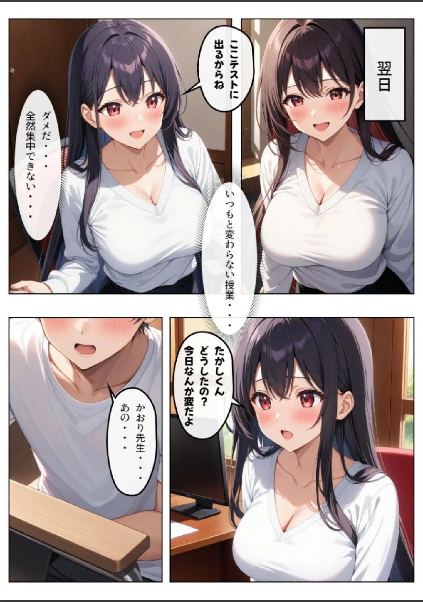 「父とセックスしていた巨乳家庭教師に中出ししてやった【モザイク版】」（憧れ委員会） 試し読み 10ページ目