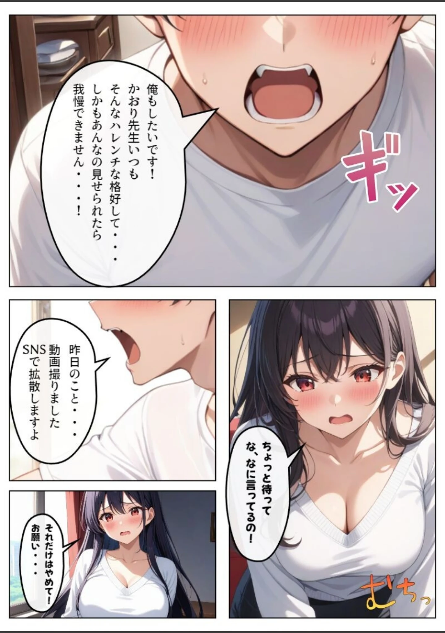 「父とセックスしていた巨乳家庭教師に中出ししてやった【モザイク版】」（憧れ委員会） 試し読み 12ページ目