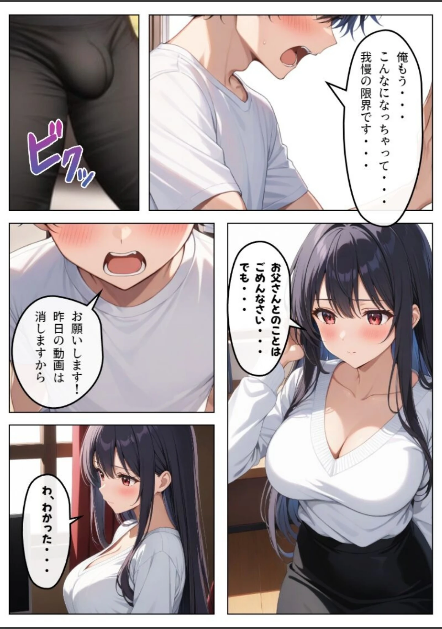 「父とセックスしていた巨乳家庭教師に中出ししてやった【モザイク版】」（憧れ委員会） 試し読み 13ページ目