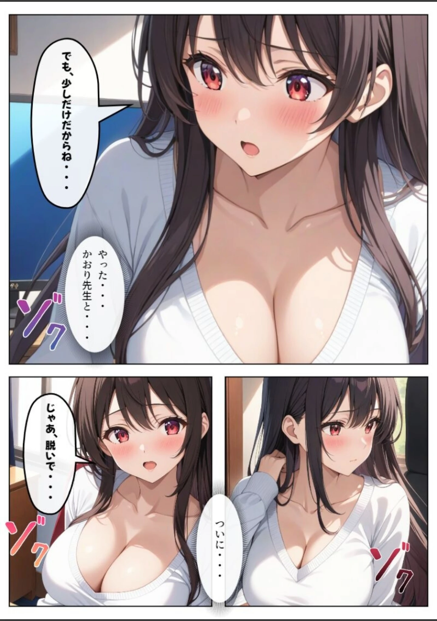 「父とセックスしていた巨乳家庭教師に中出ししてやった【モザイク版】」（憧れ委員会） 試し読み 14ページ目