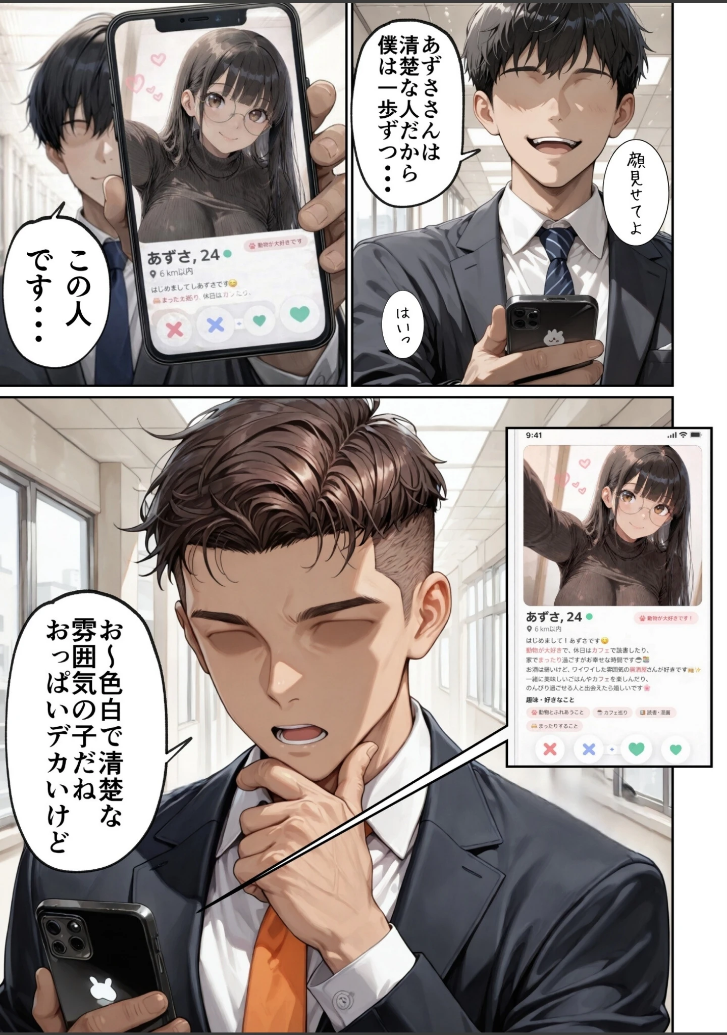 「マチアプで紳士ムーブからの健全解放した清楚巨乳（24）がなぜか今ヤリチン上司の部屋にいるらしい【モザイク版】」（ルミナ） 試し読み 10ページ目