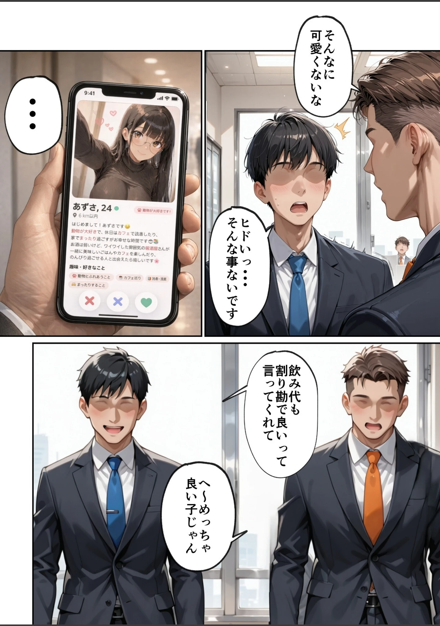 「マチアプで紳士ムーブからの健全解放した清楚巨乳（24）がなぜか今ヤリチン上司の部屋にいるらしい【モザイク版】」（ルミナ） 試し読み 11ページ目