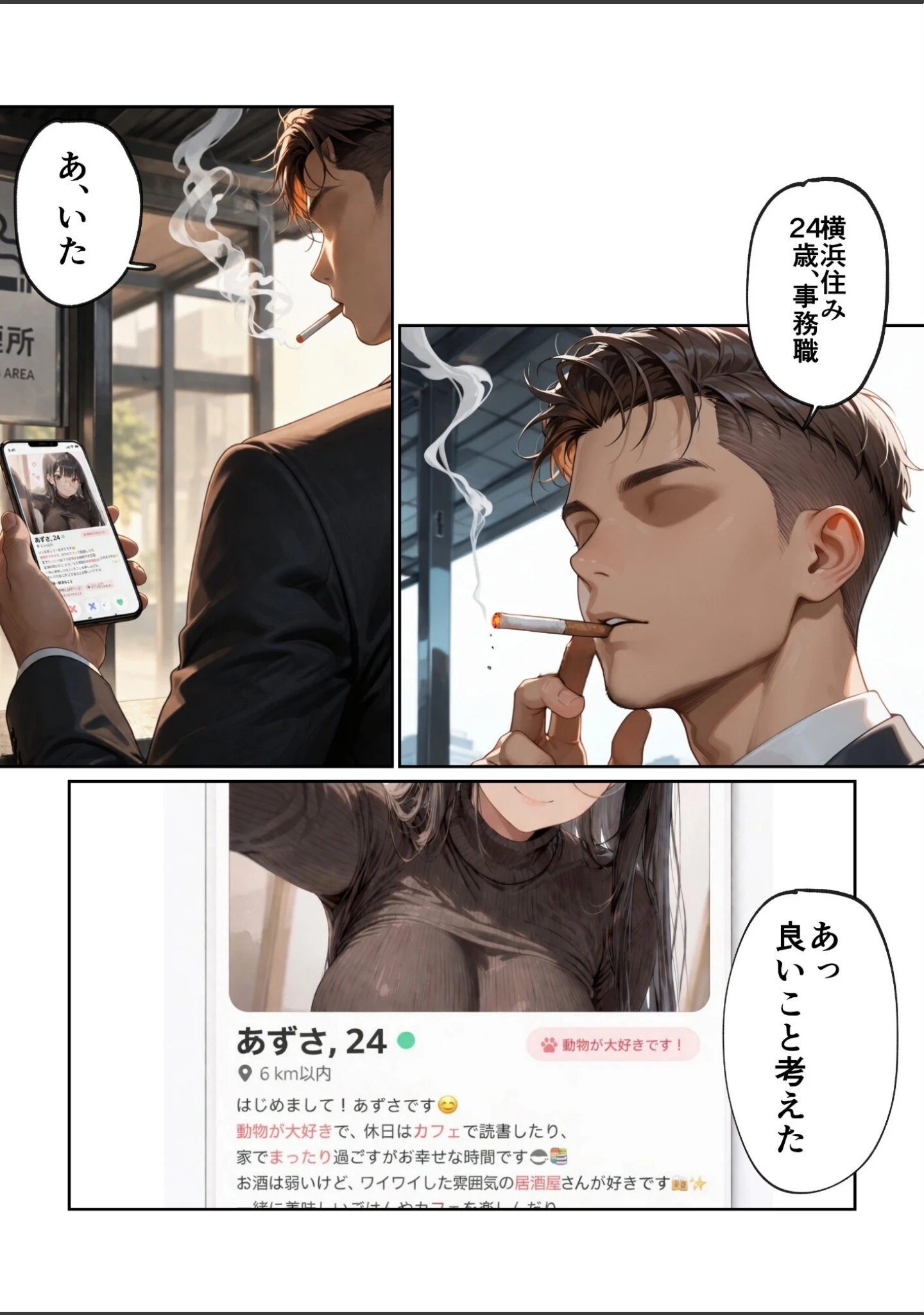 「マチアプで紳士ムーブからの健全解放した清楚巨乳（24）がなぜか今ヤリチン上司の部屋にいるらしい【モザイク版】」（ルミナ） 試し読み 13ページ目