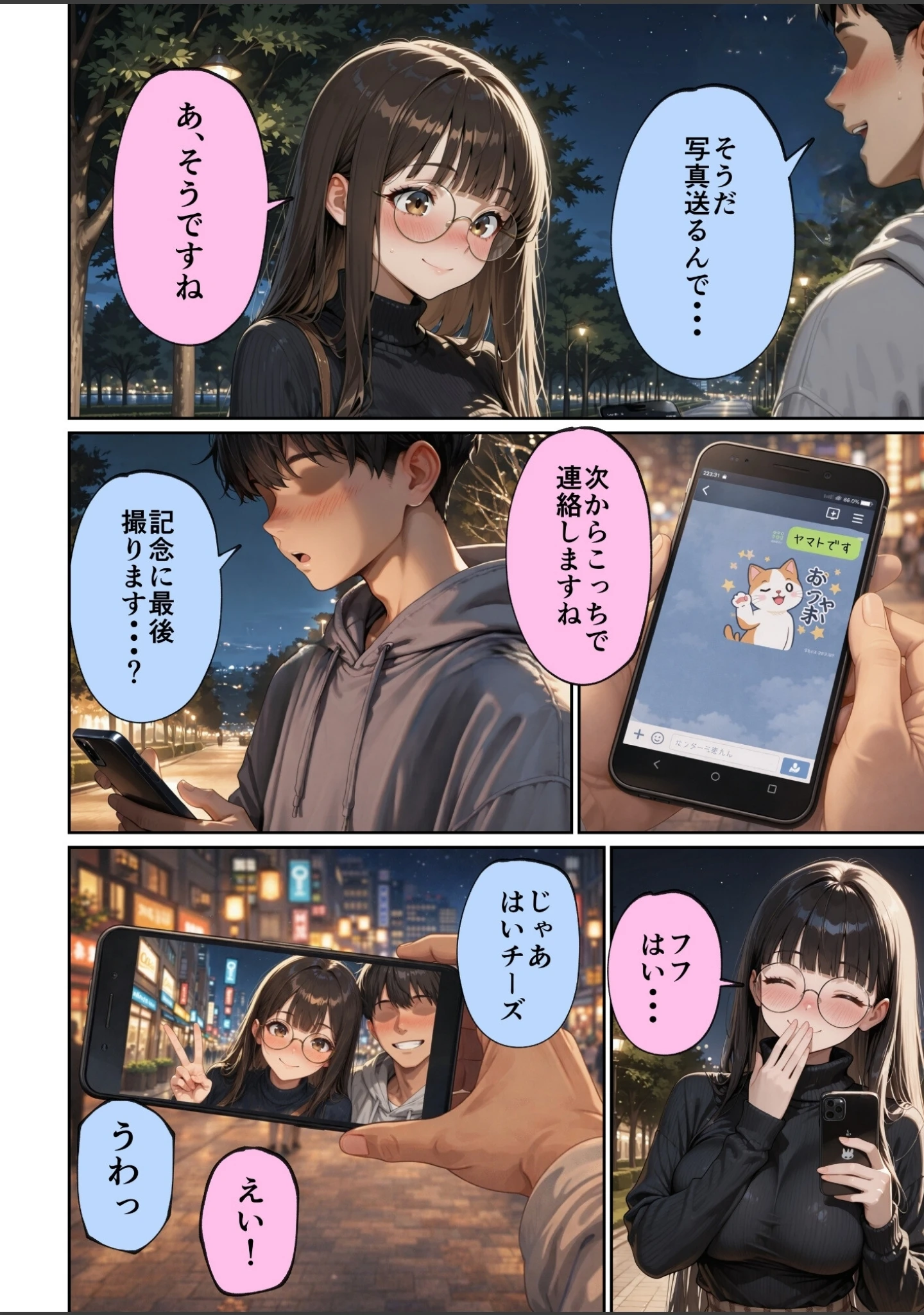 「マチアプで紳士ムーブからの健全解放した清楚巨乳（24）がなぜか今ヤリチン上司の部屋にいるらしい【モザイク版】」（ルミナ） 試し読み 7ページ目