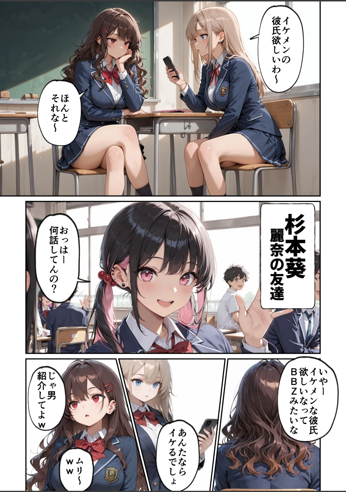 「昔、俺をバカにしていた幼馴染を10年後港区のタワマンに呼び出して朝まで〇〇する話。【モザイク版】」（ルミナ） 試し読み 4ページ目