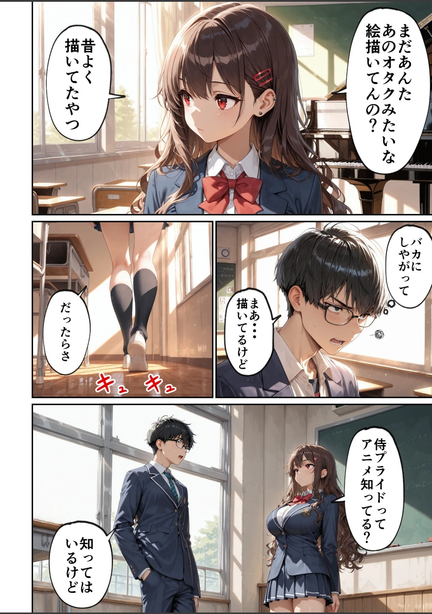 「昔、俺をバカにしていた幼馴染を10年後港区のタワマンに呼び出して朝まで〇〇する話。【モザイク版】」（ルミナ） 試し読み 9ページ目