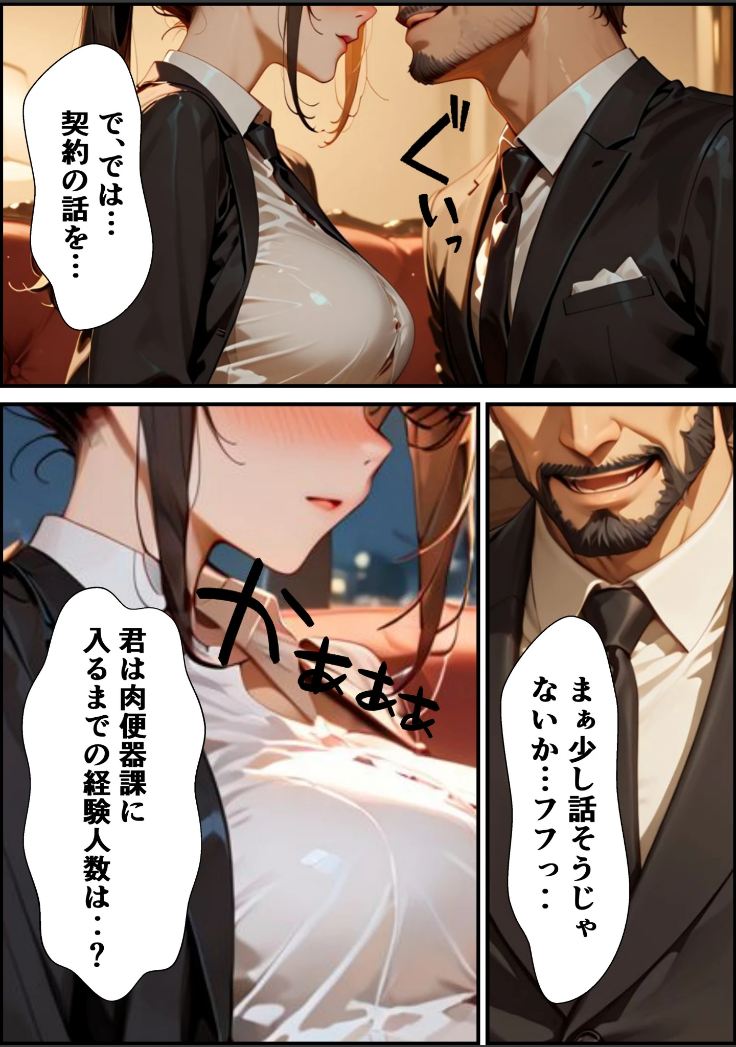 「ようこそ、我が社の肉便器営業課へ。泣き虫最下位OLが肉体調教されて下剋上契約！【モザイク版】」（むちプリギャル舎） 試し読み 14ページ目