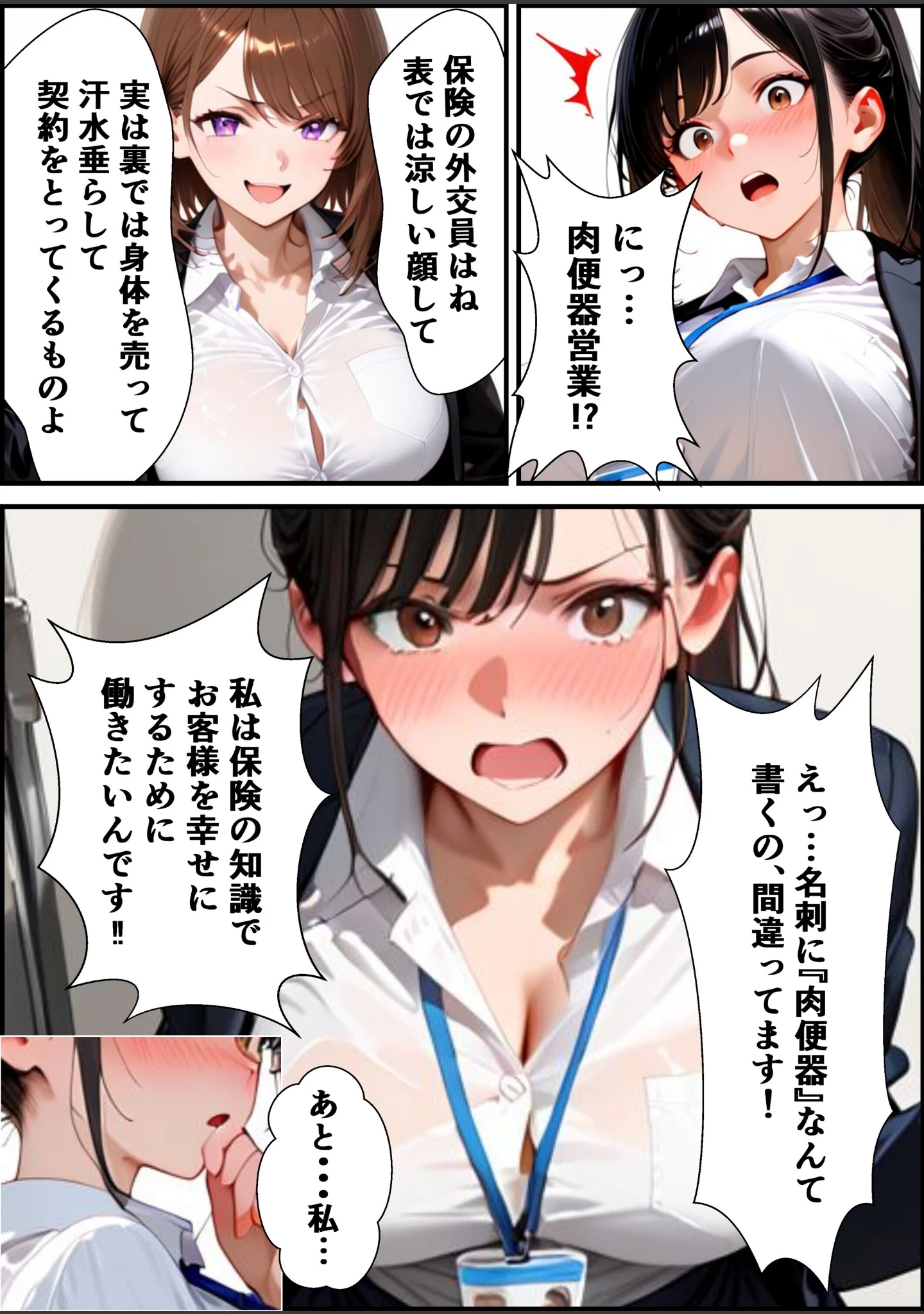 「ようこそ、我が社の肉便器営業課へ。泣き虫最下位OLが肉体調教されて下剋上契約！【モザイク版】」（むちプリギャル舎） 試し読み 6ページ目
