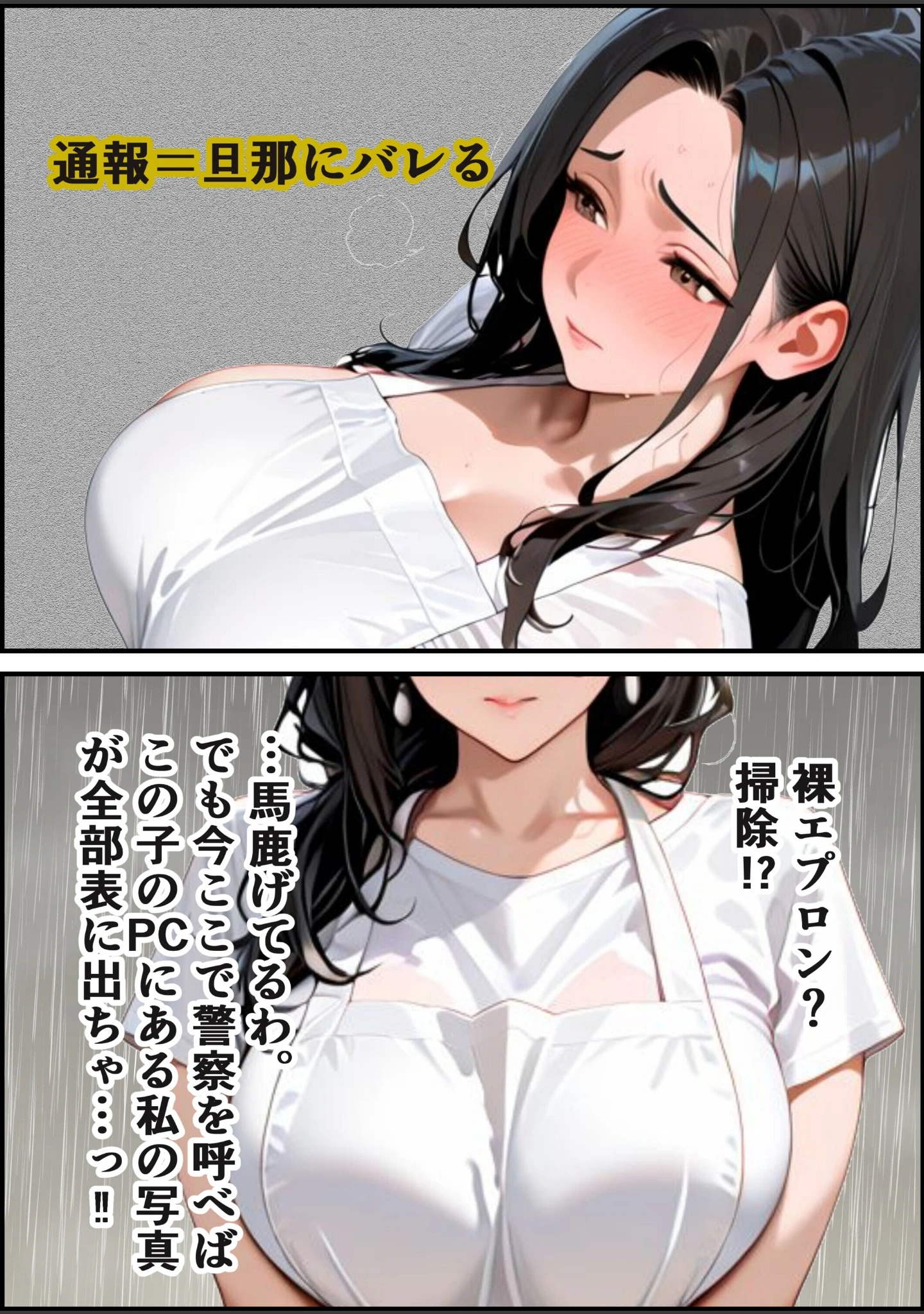 「家政婦の人妻〜旦那との通話中に背徳の不倫に溺れる【モザイク版】（単話）」（むちプリギャル舎） 試し読み 15ページ目