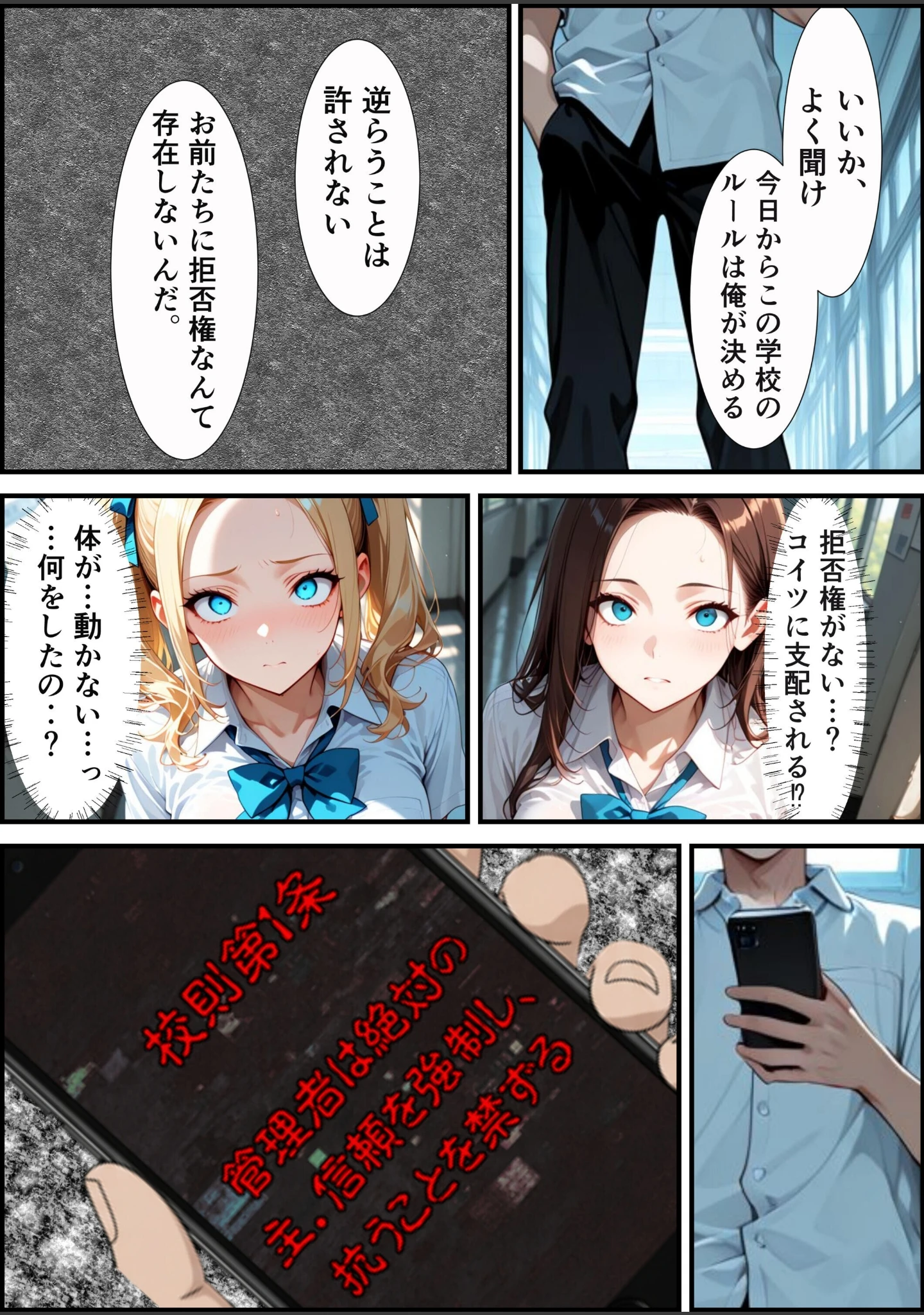 「校則改変アプリ〜ゴミ扱いしてた俺の肉棒で女王たちがメス堕ち【モザイク版】（単話）」（むちプリギャル舎） 試し読み 13ページ目
