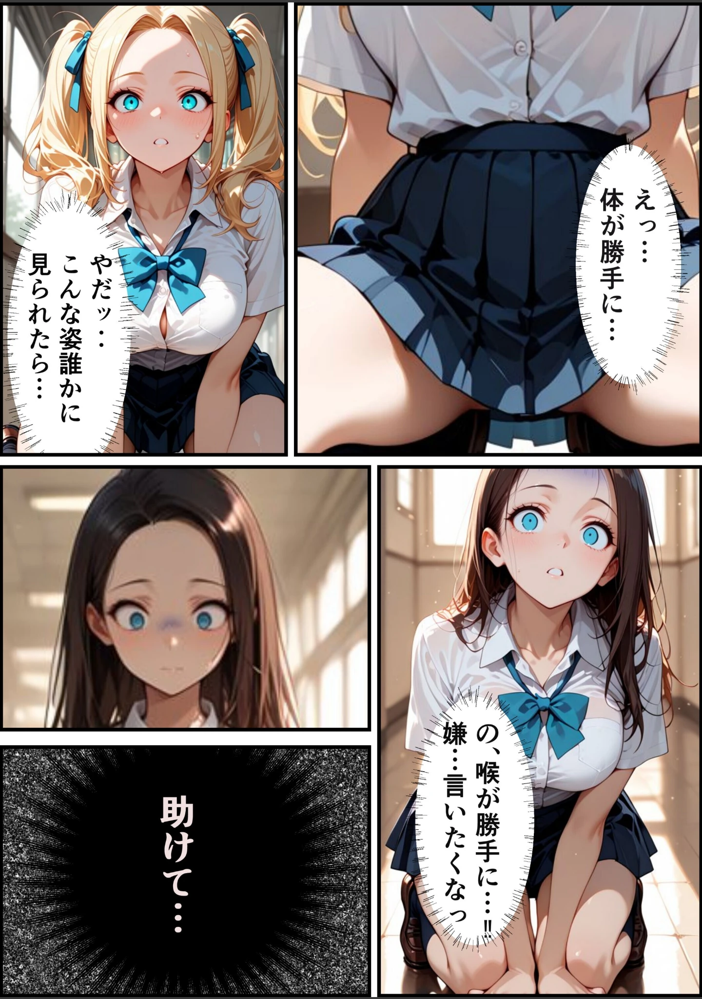 「校則改変アプリ〜ゴミ扱いしてた俺の肉棒で女王たちがメス堕ち【モザイク版】（単話）」（むちプリギャル舎） 試し読み 14ページ目