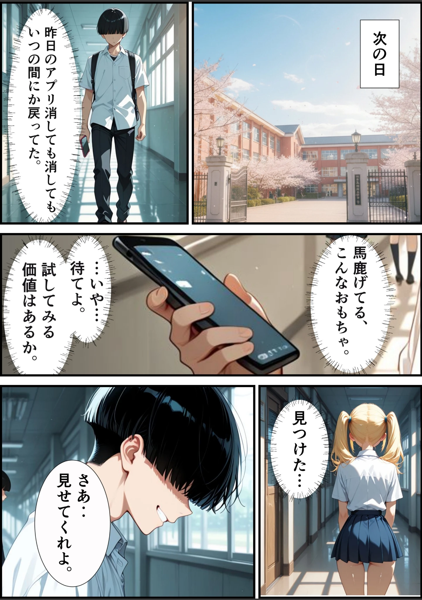 「校則改変アプリ〜ゴミ扱いしてた俺の肉棒で女王たちがメス堕ち【モザイク版】（単話）」（むちプリギャル舎） 試し読み 8ページ目