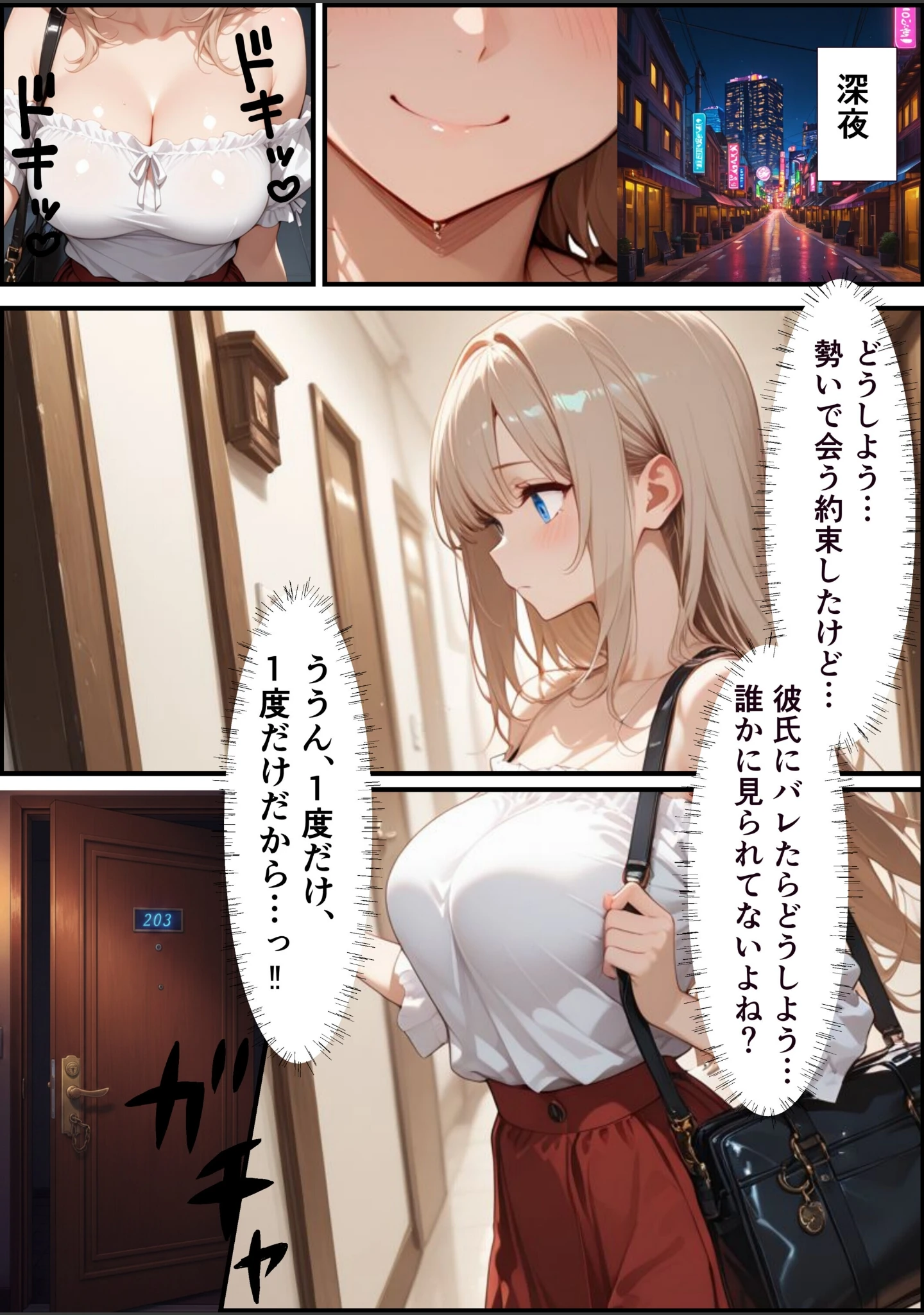 「パパ活ギャル〜粗チンカレシじゃ届かない最奥までキモ教師のデカチンでメス堕ち【モザイク版】（単話）」（むちプリギャル舎） 試し読み 4ページ目