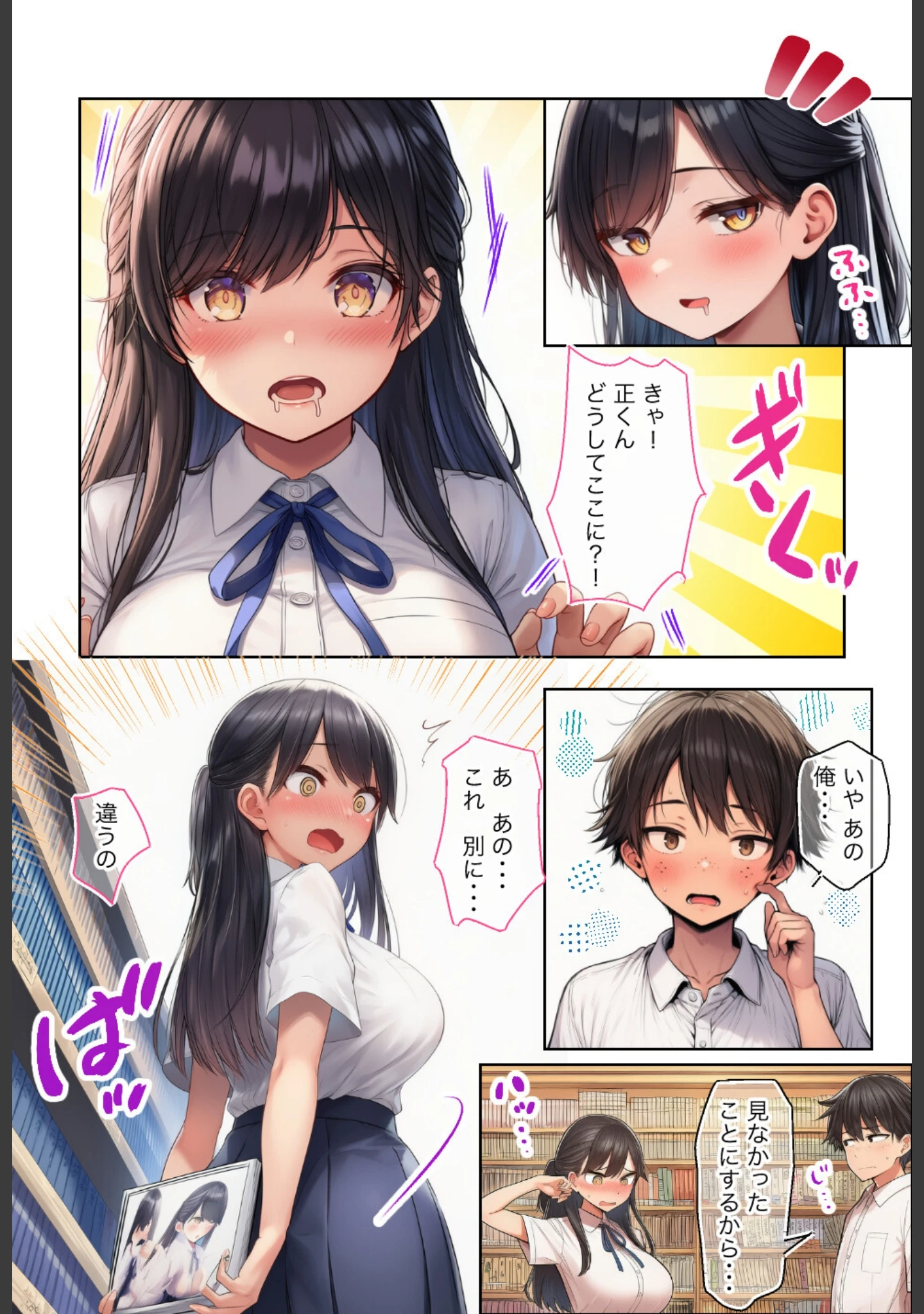 「清楚で頭が悪くてエロマンガ大好きな彼女【モザイク版】（単話）」（絵師たか） 試し読み 11ページ目