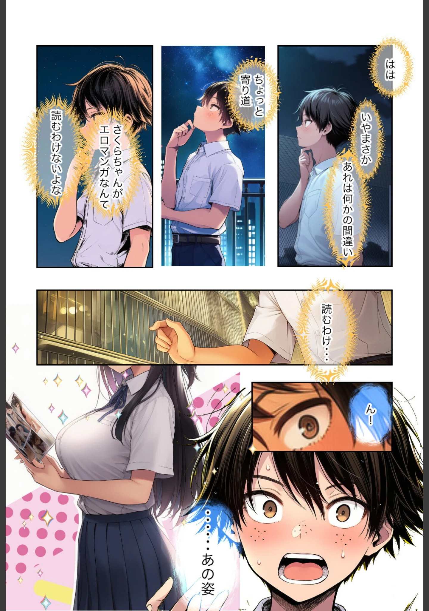 「清楚で頭が悪くてエロマンガ大好きな彼女【モザイク版】（単話）」（絵師たか） 試し読み 9ページ目