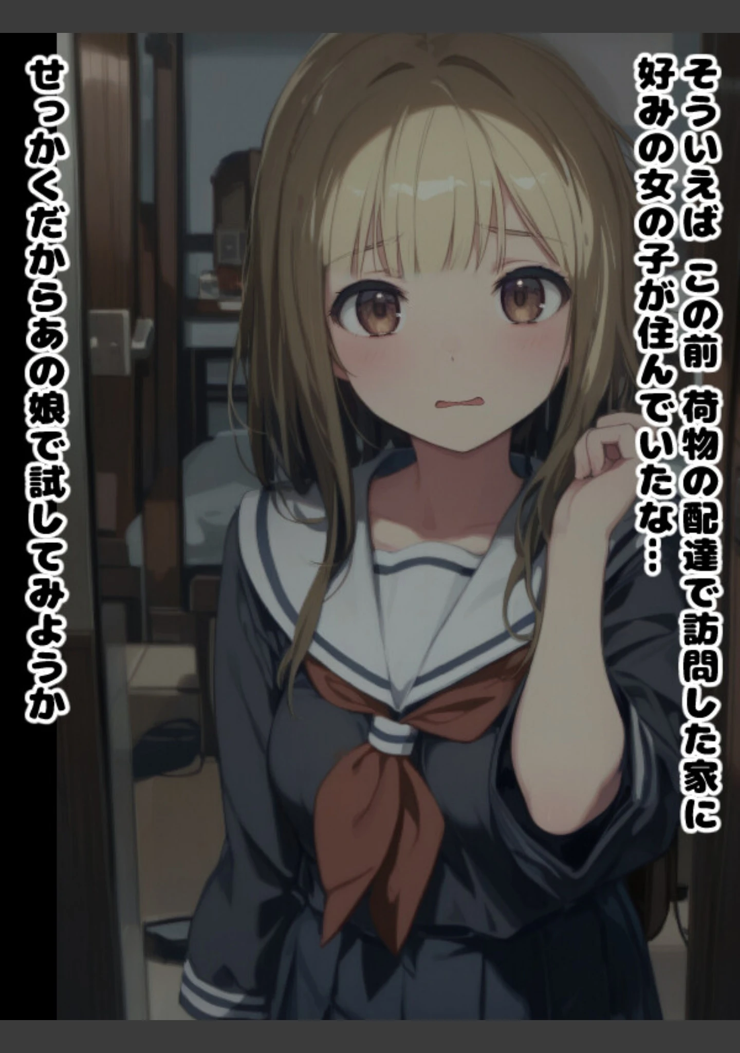 「近所の女の子が正統派美少女に育ったので不思議な力でエッチなお願いを聞いてもらった話【モザイク版】」（アニメガールズGo） 試し読み 3ページ目