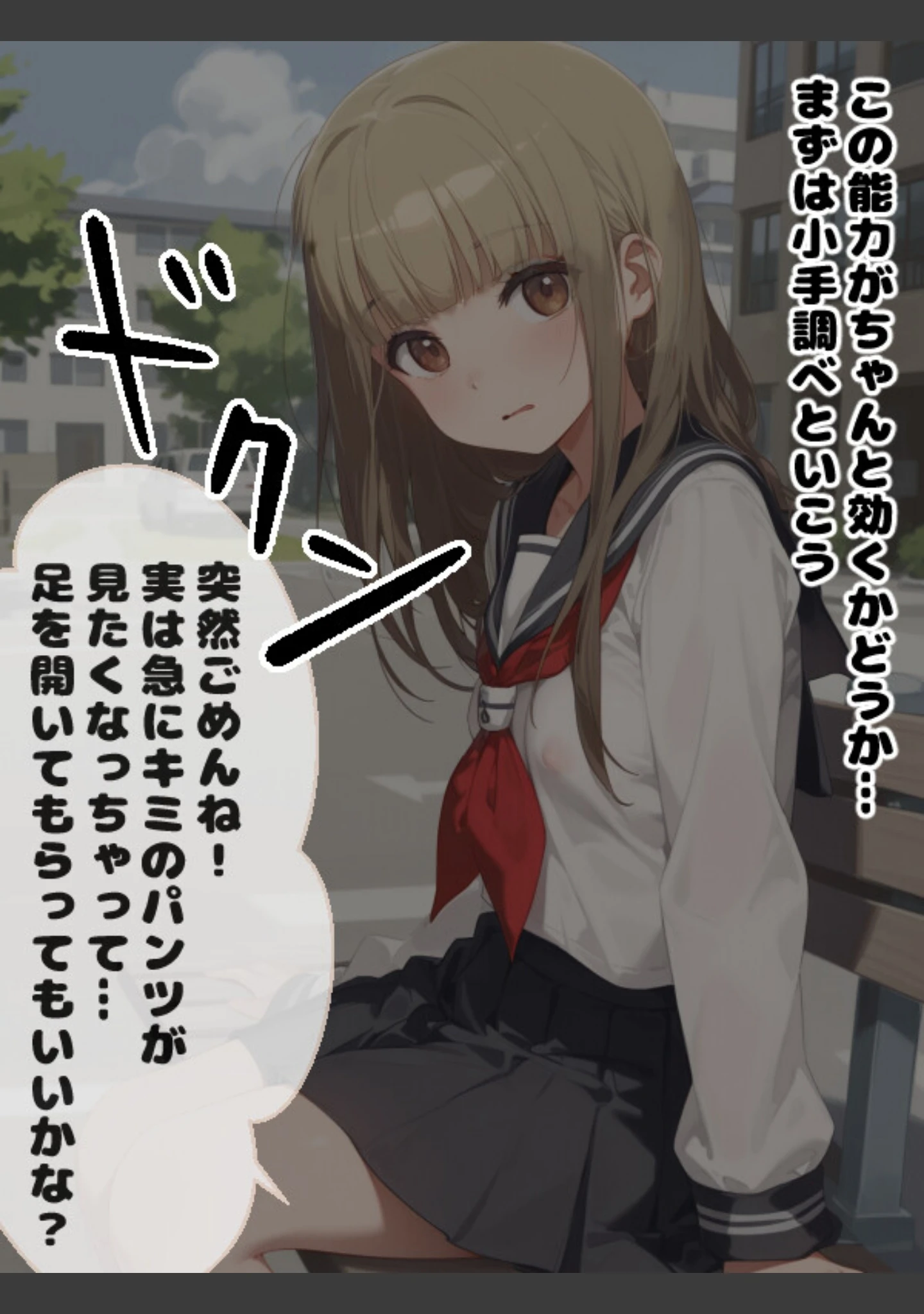 「近所の女の子が正統派美少女に育ったので不思議な力でエッチなお願いを聞いてもらった話【モザイク版】」（アニメガールズGo） 試し読み 5ページ目