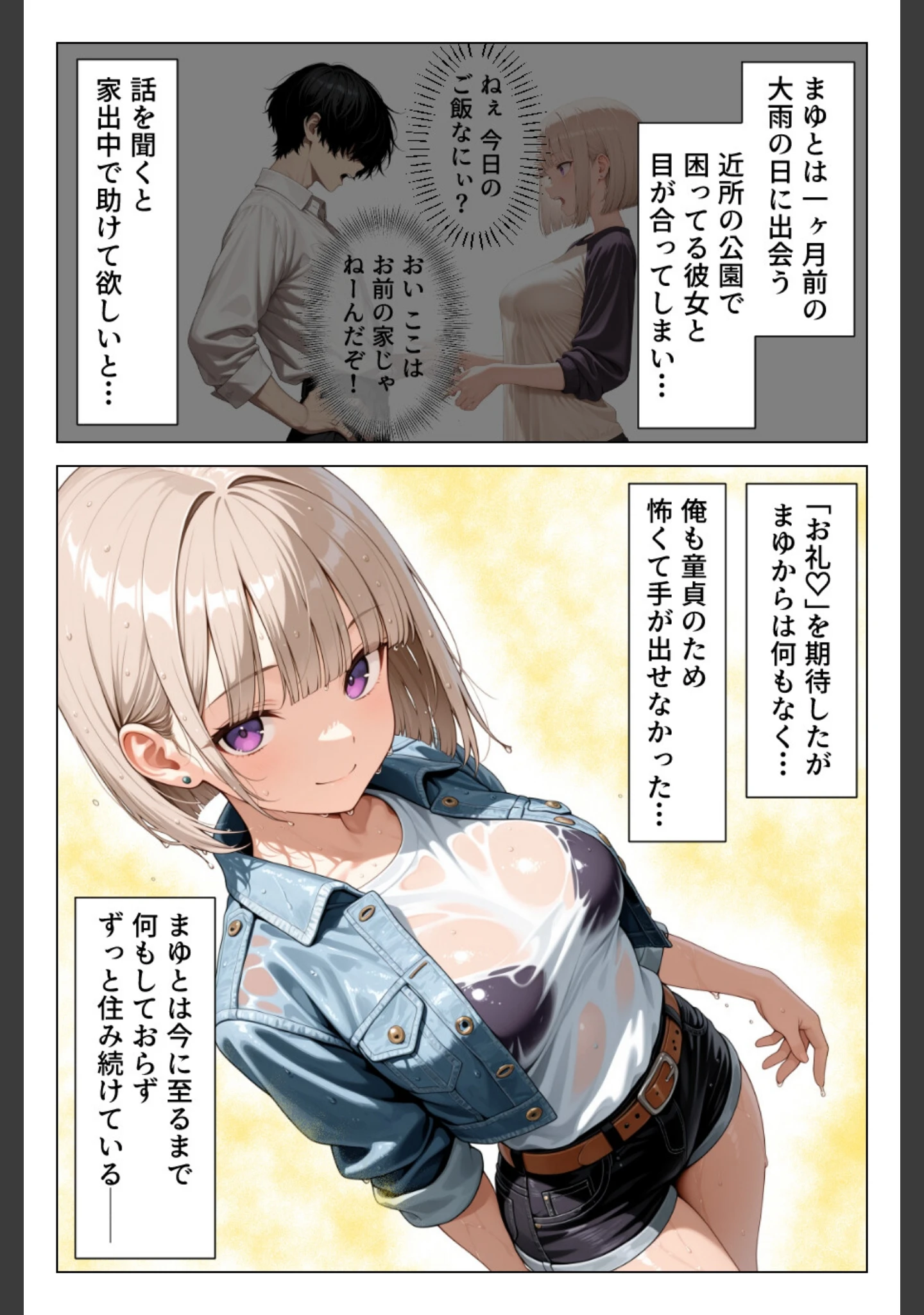 「処女だった家出ギャルと欲望のままセックスして金玉空っぽになりましたww【モザイク版】」（あふれだすにじる） 試し読み 5ページ目