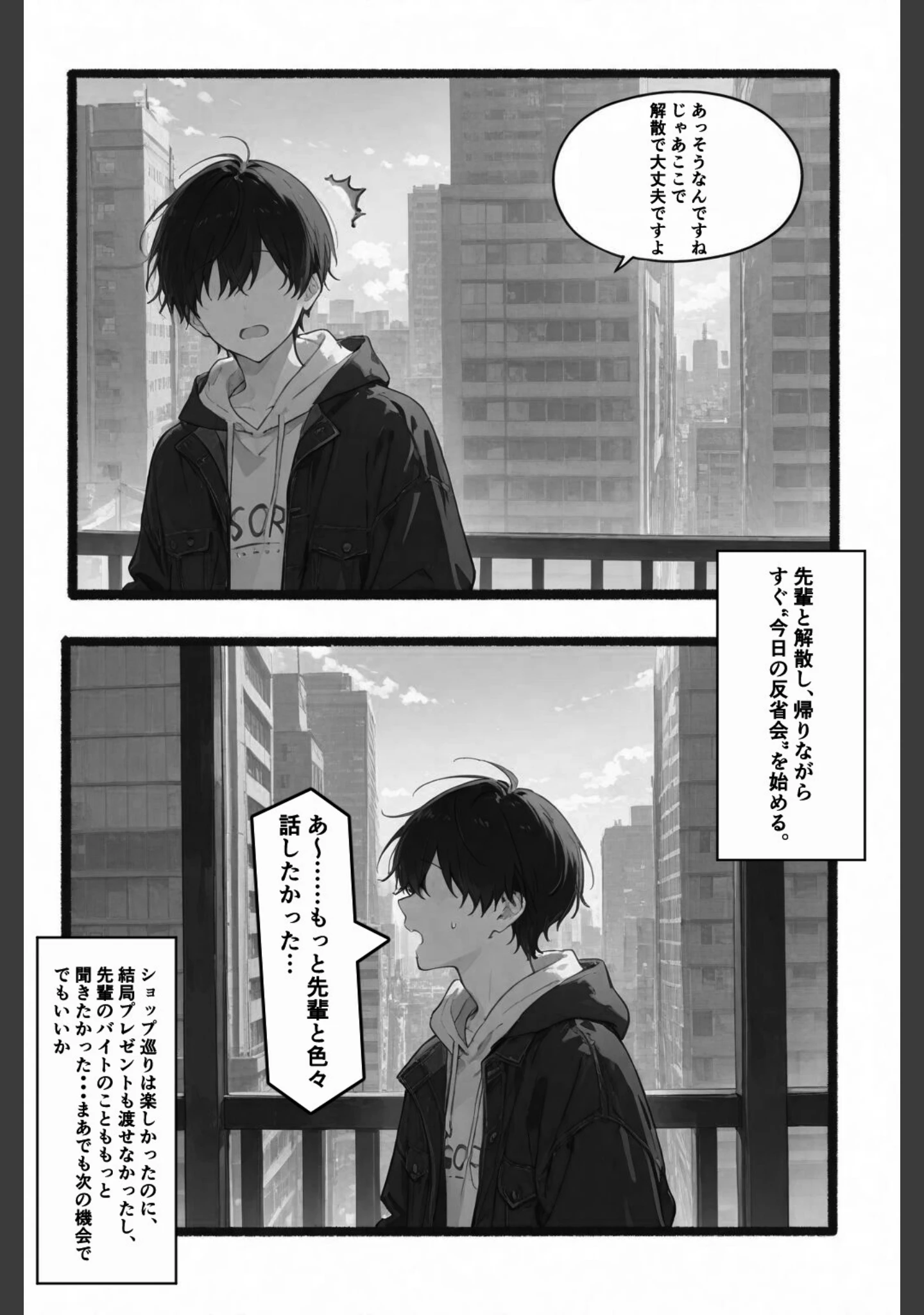 「俺の憧れの先輩がパパ活なんてするはずがない！【白抜き修正版】（単話）」（愛罠） 試し読み 13ページ目