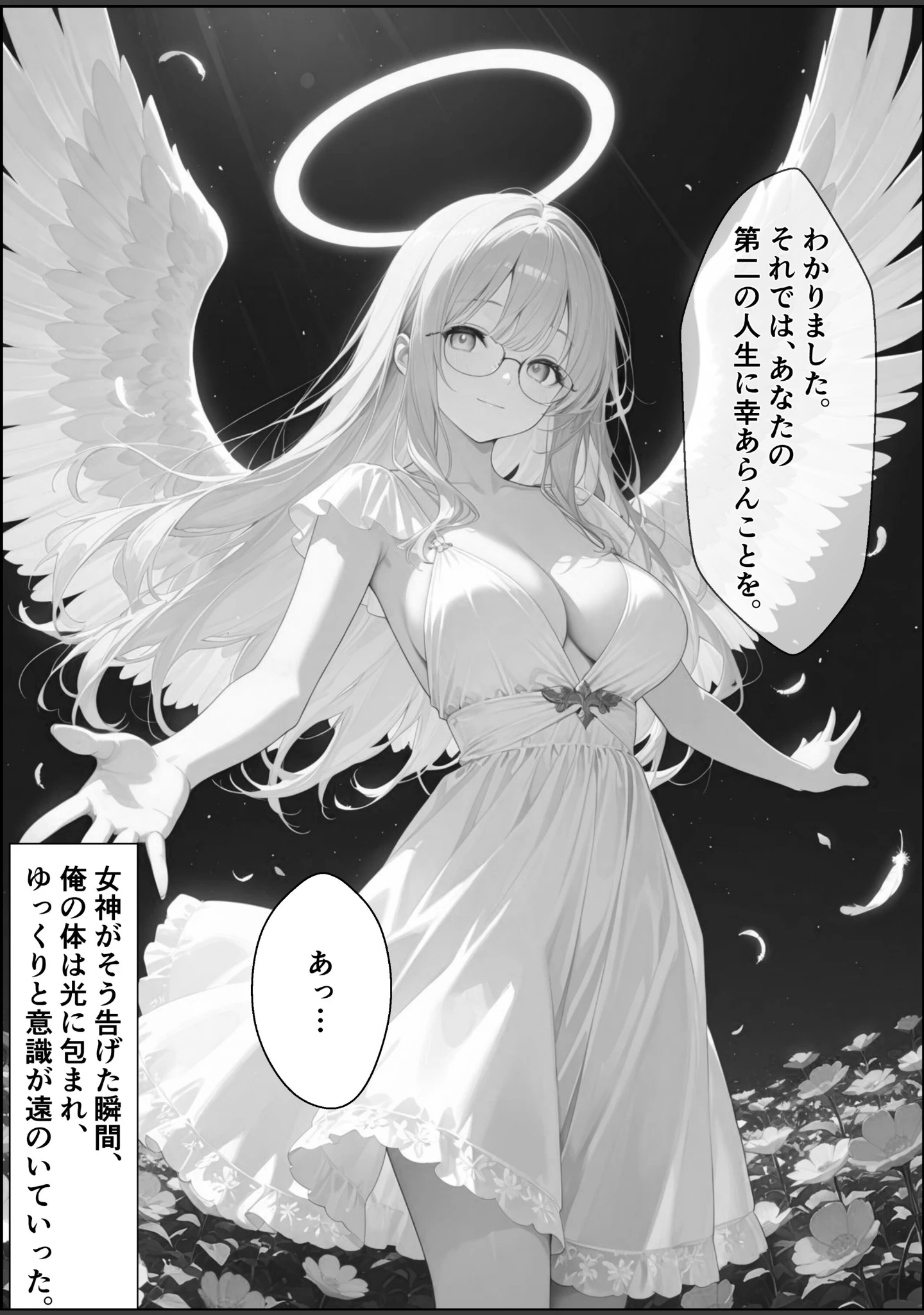 「転生先がスライムだったので、憧れの痛覚遮断を身に着けて女ヒロインを〇しまくった話〜見習い魔導士編〜【白抜き修正版】（単話）」（愛罠） 試し読み 4ページ目