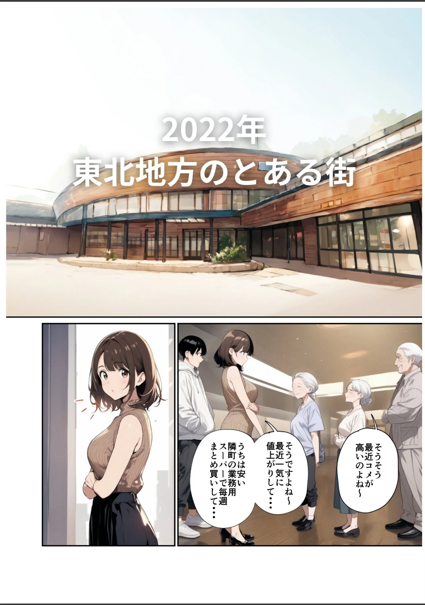 「欲求不満っぽい下の階の巨乳人妻（32）と団地の集会所で二人きりになった時の話【白抜き修正版】」（ルミナ） 試し読み 3ページ目