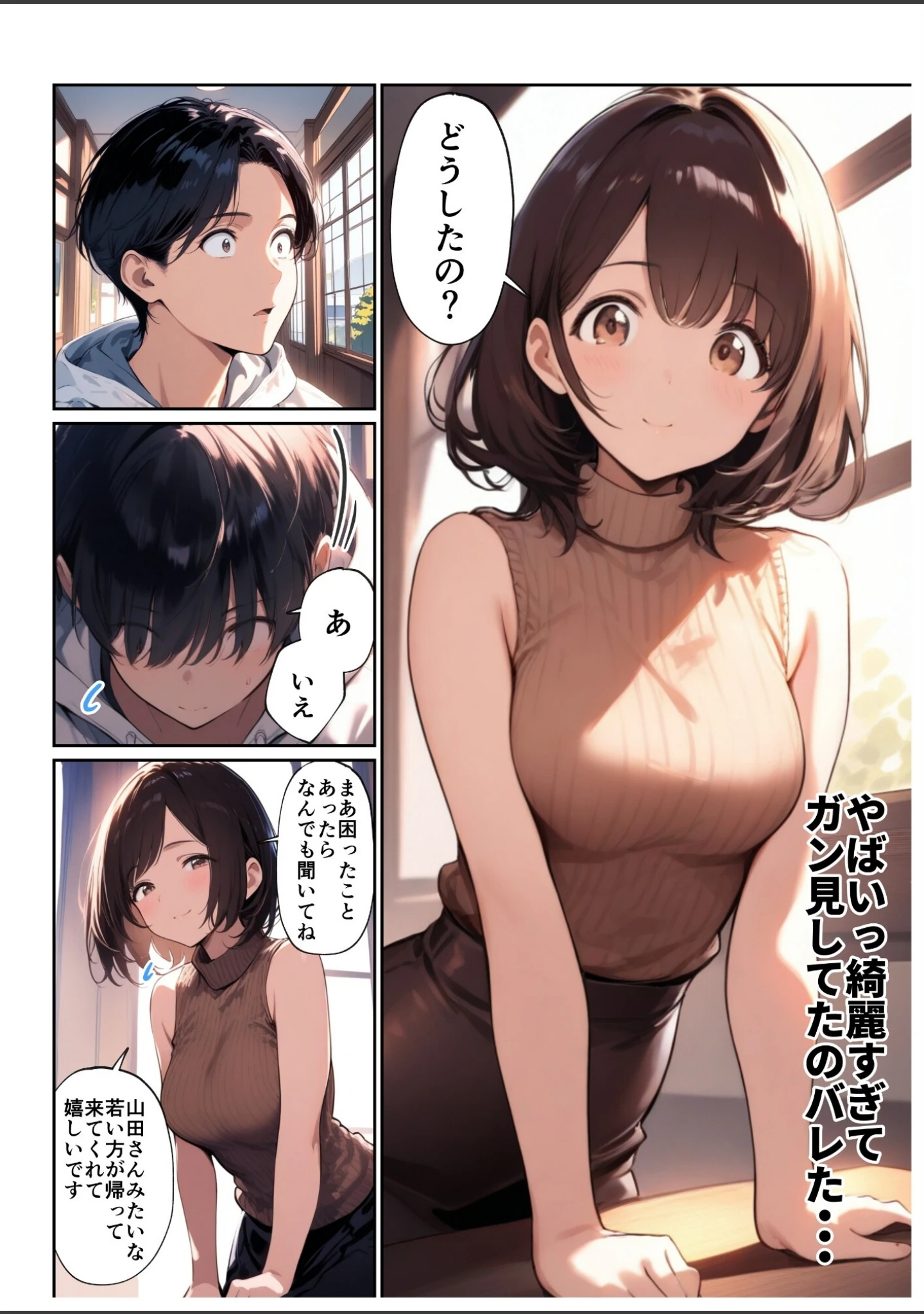 「欲求不満っぽい下の階の巨乳人妻（32）と団地の集会所で二人きりになった時の話【白抜き修正版】」（ルミナ） 試し読み 8ページ目