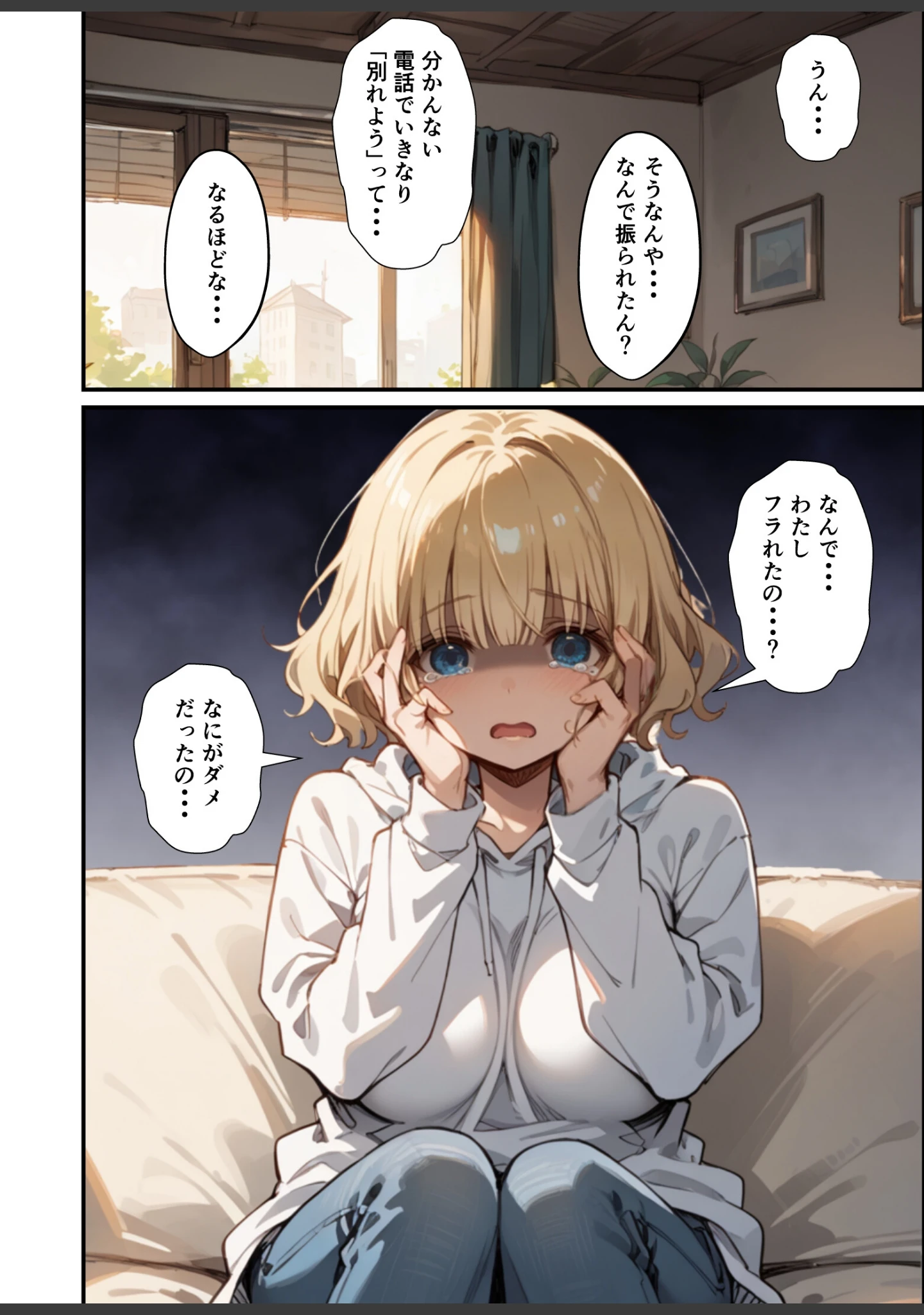 「可愛い妹が失恋したので慰め上書き中出しセックスした話【モザイク版】」（あくめくん） 試し読み 10ページ目