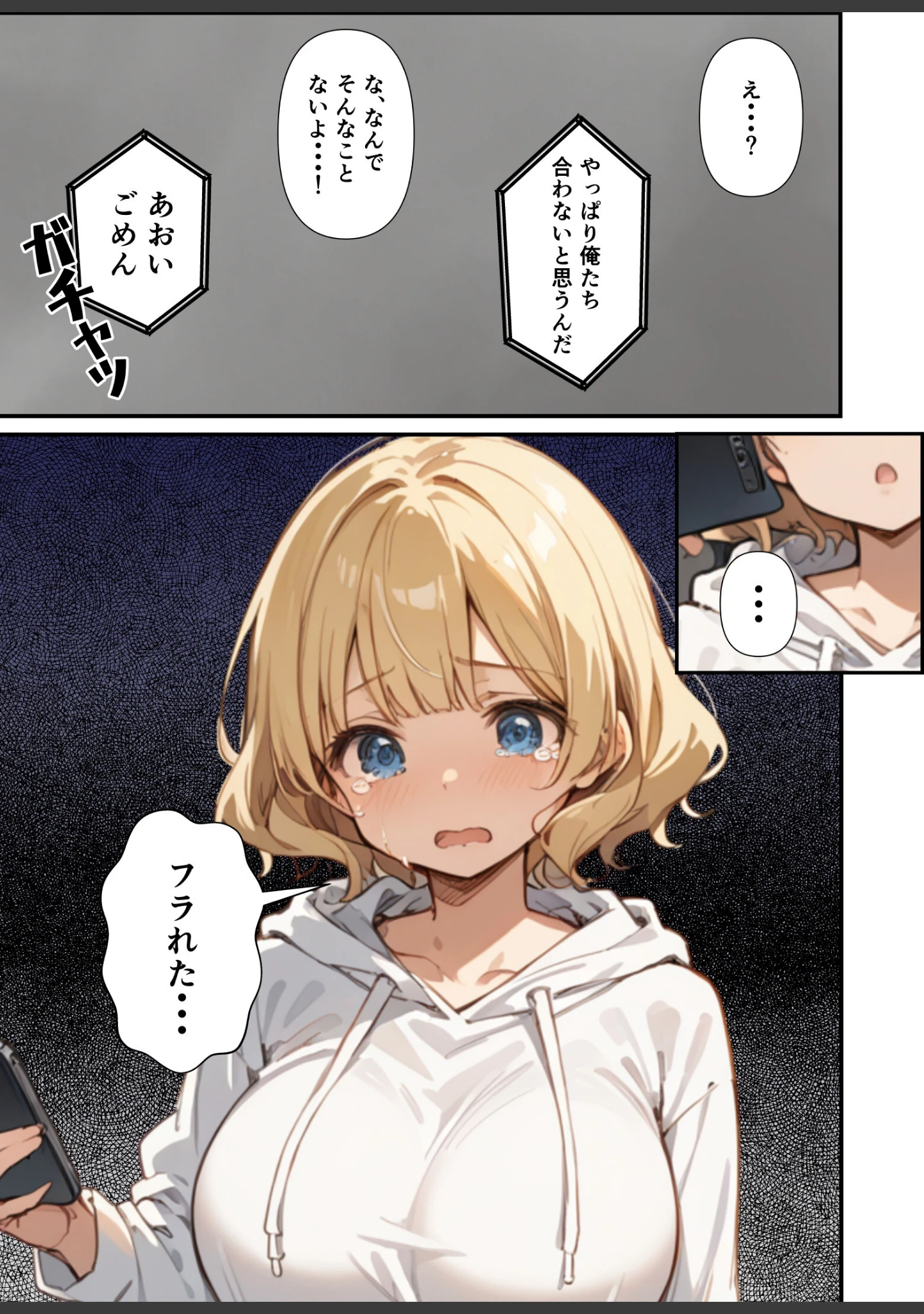 「可愛い妹が失恋したので慰め上書き中出しセックスした話【モザイク版】」（あくめくん） 試し読み 3ページ目