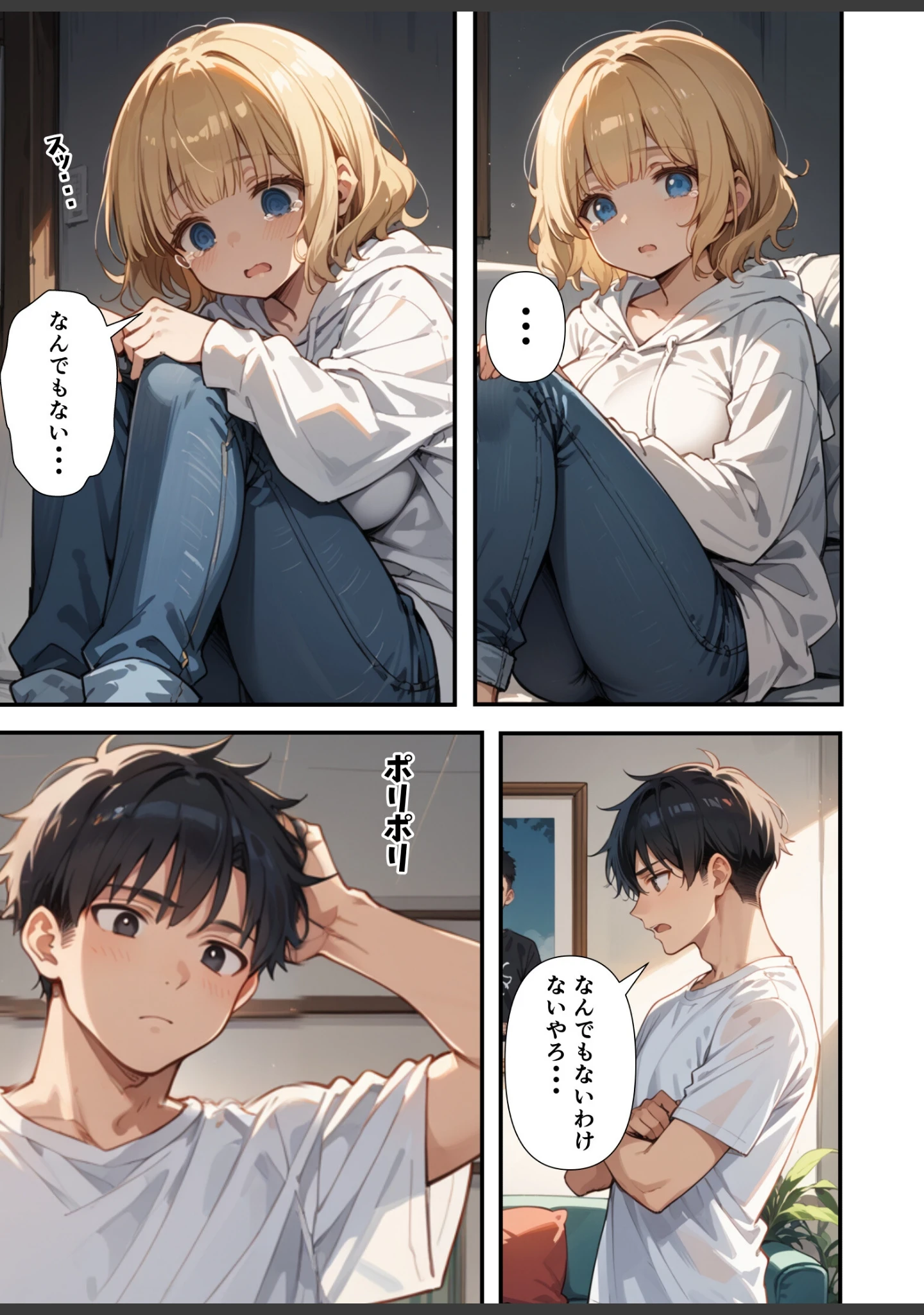 「可愛い妹が失恋したので慰め上書き中出しセックスした話【モザイク版】」（あくめくん） 試し読み 7ページ目