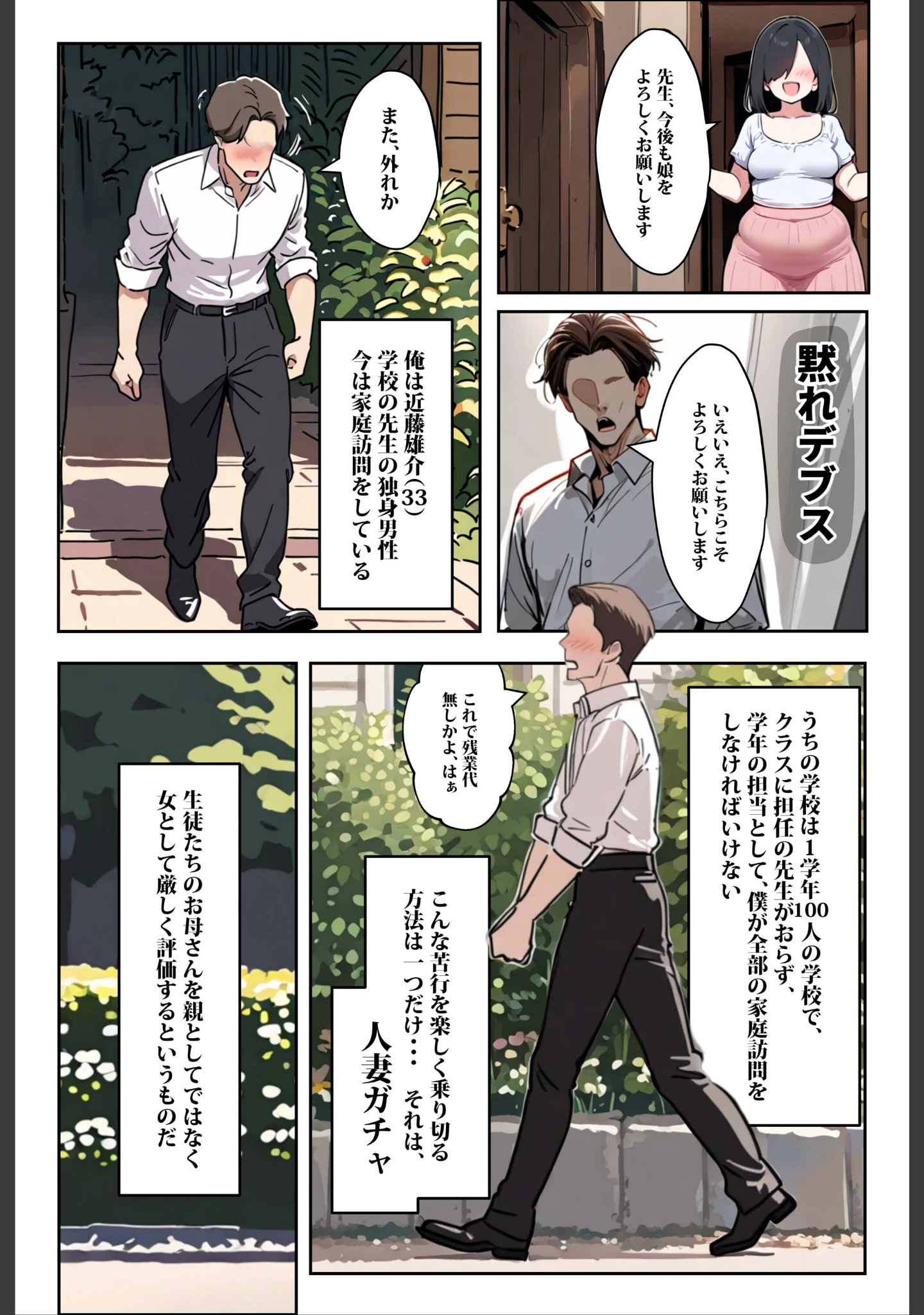 「1/100の確率で当たる人妻ガチャで神スキル持ちのデカパイ主婦はSSR【棒消し修正版】」（エロマンガールズ） 試し読み 3ページ目