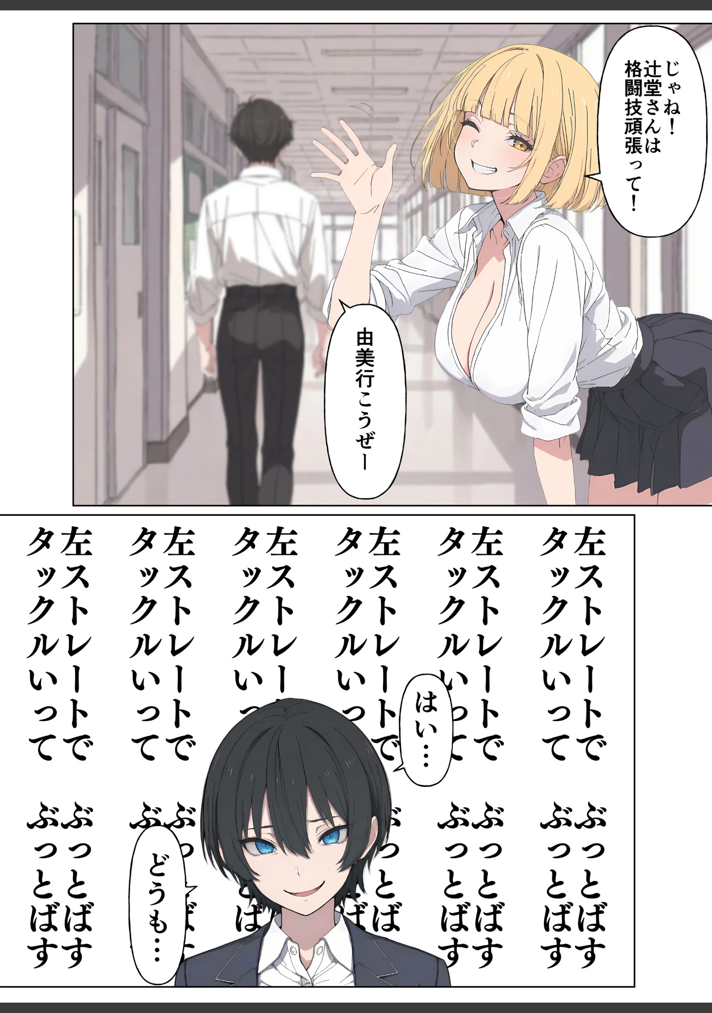 「現役JK格闘家は穴モテしたい【モザイク版】」（こなまく） 試し読み 14ページ目