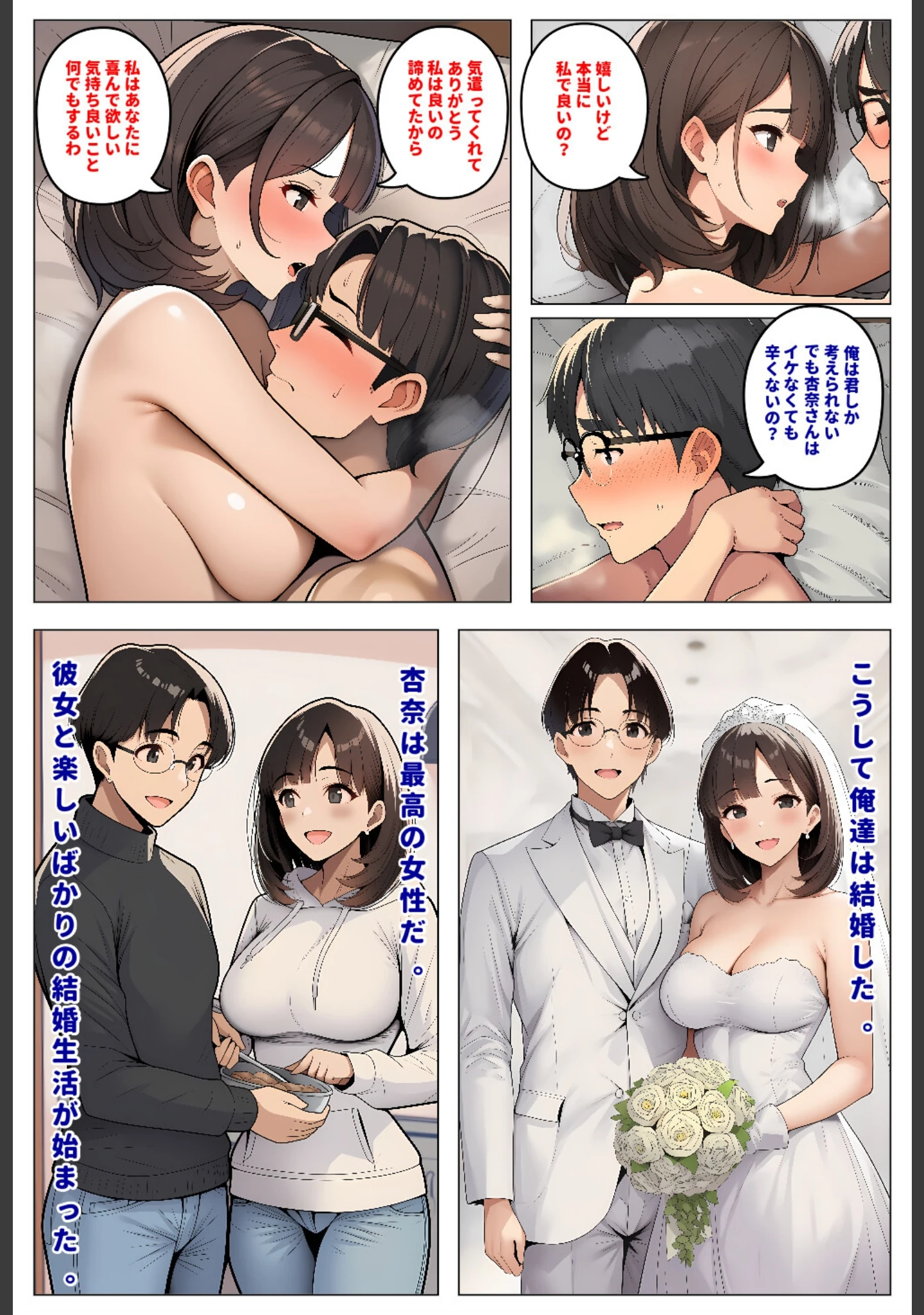 「妻の本気でイク顔が見たくて寝取らせたのに、なぜか夫婦そろってM調教されていった結果【モザイク版】」（暇人クラブ） 試し読み 6ページ目