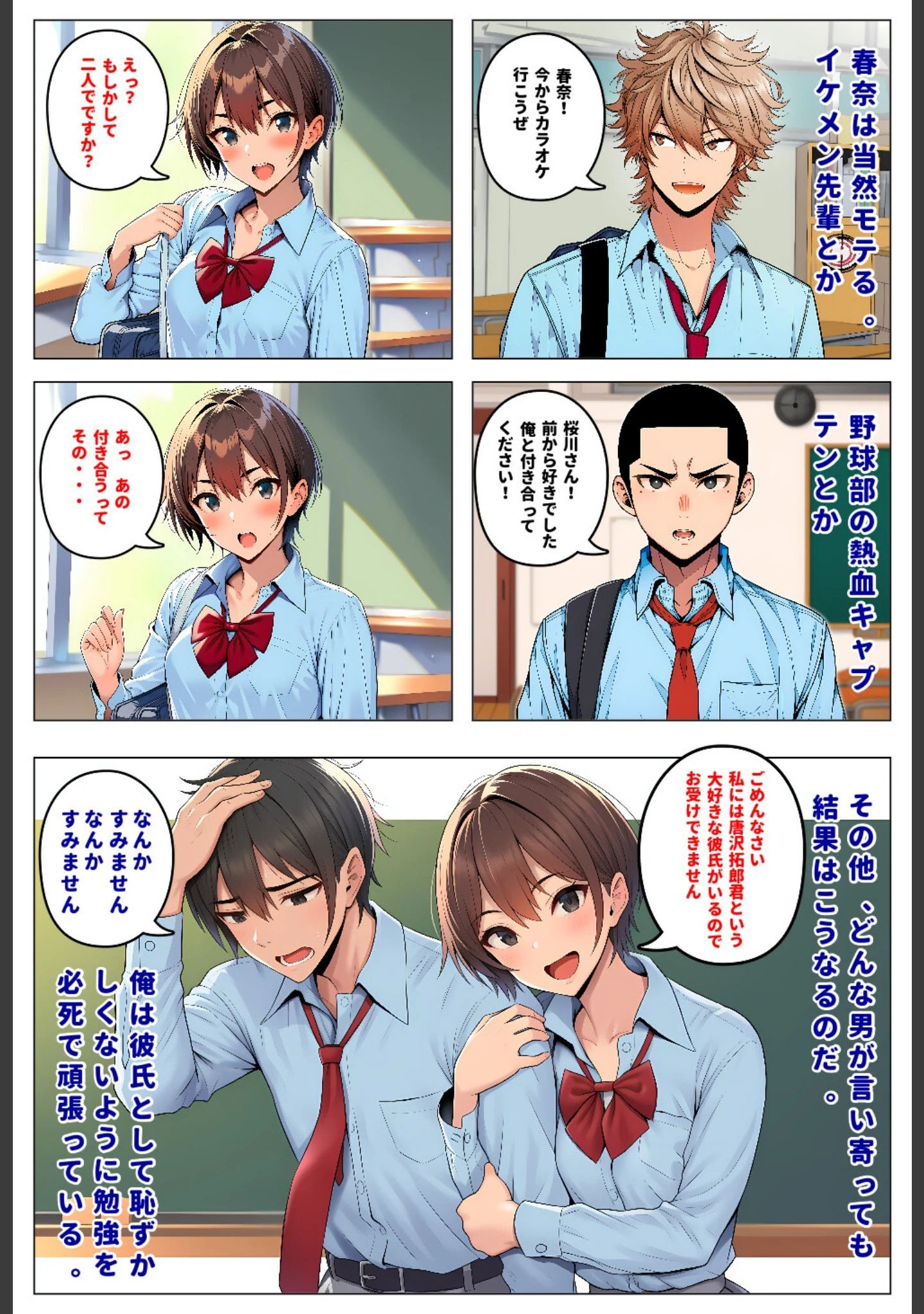 「人気者のボーイッシュ幼馴染は、イケメンにはなびかないのに俺にはデレてすぐイク【モザイク版】」（暇人クラブ） 試し読み 5ページ目