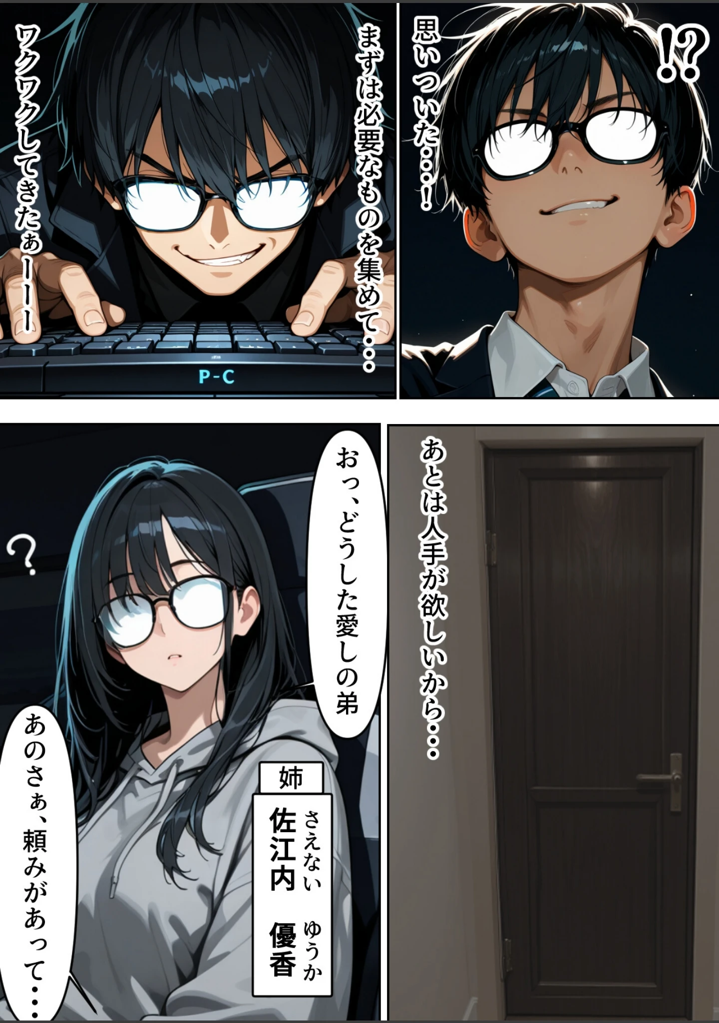 「底辺逆転-どん底ぼっち童貞の俺が億万長者に！？同級生の美女を「冴えない男の救済企画」と称した高額バイトで釣ってみた結果…【棒消し修正版】」（弱男紳士） 試し読み 4ページ目