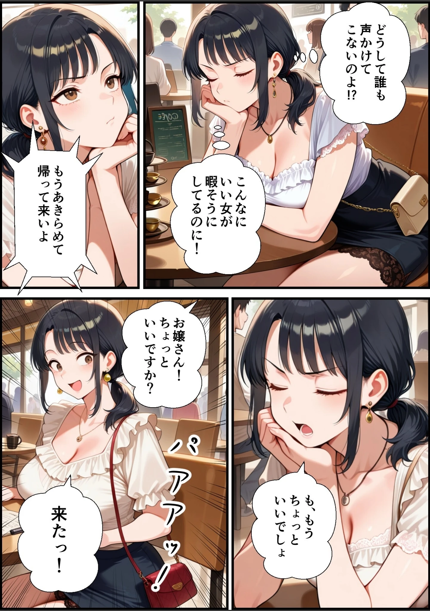 「妻が毒オジにナンパされて媚薬を盛られた件【モザイク版】」（鮫島猛） 試し読み 13ページ目